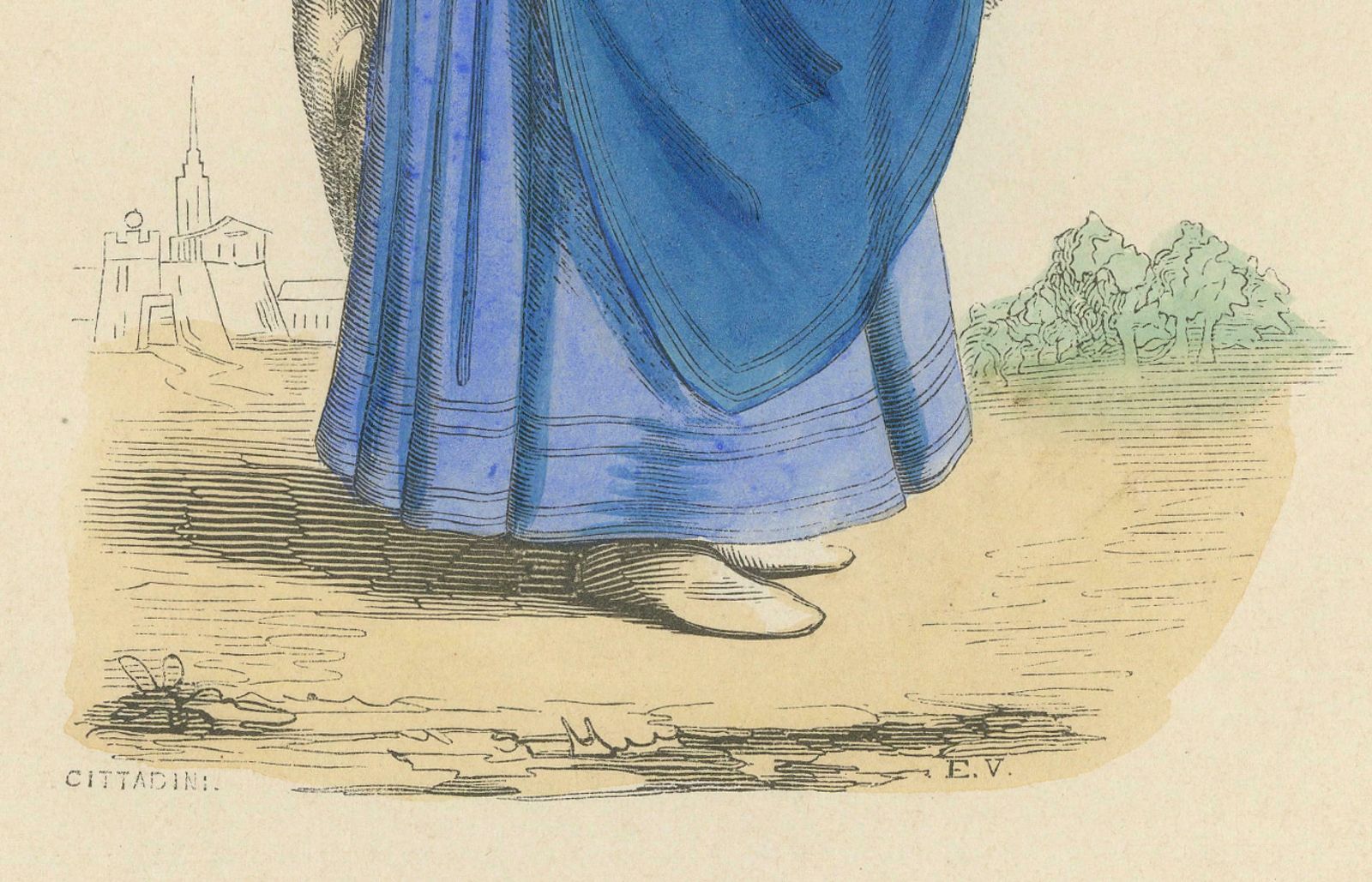 Original Engraving Of Charles VI: The Well Beloved Monarch, 1847 photo furniture