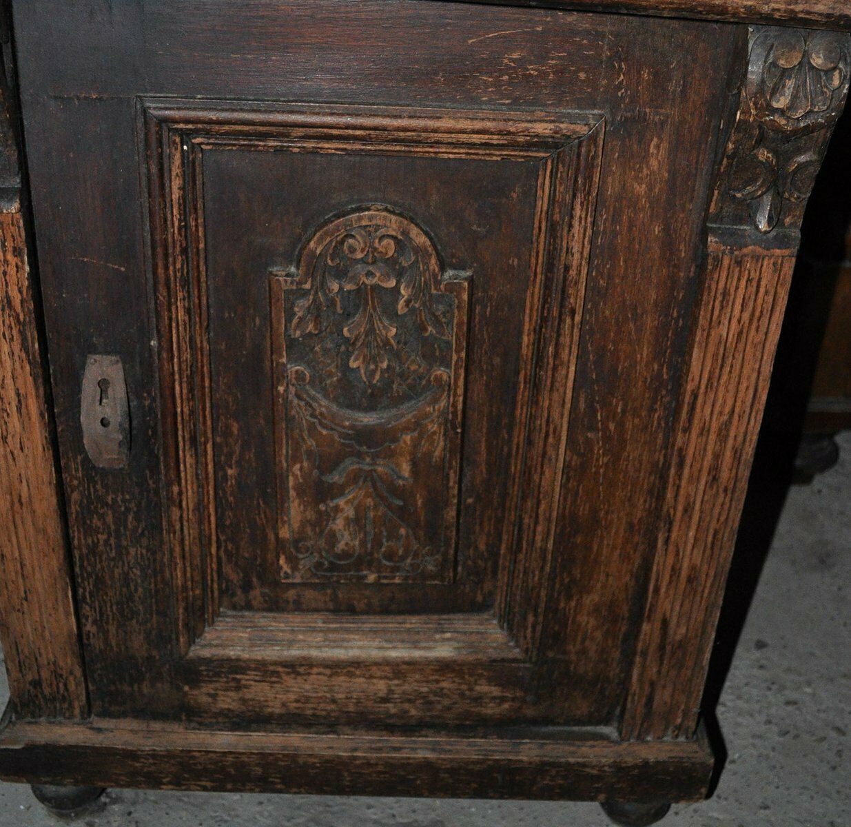 Antique German Marble Top Nightstand, 1890s photo buy