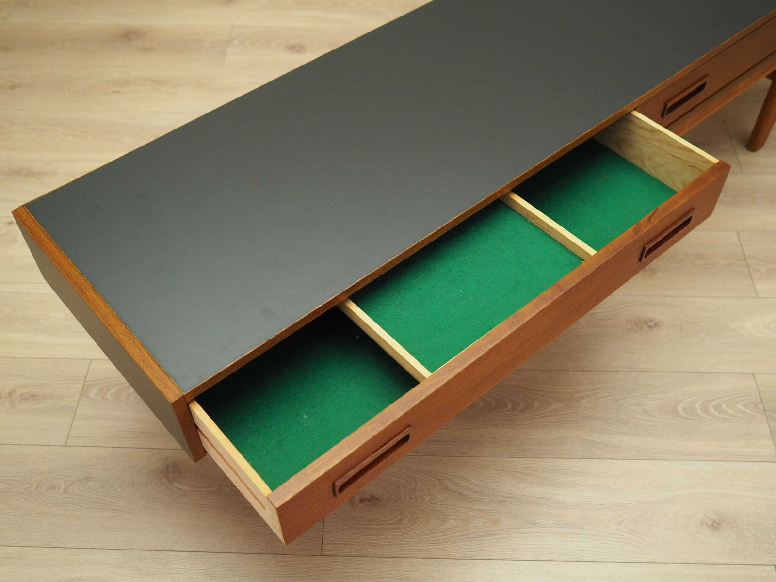 Teak Lowboard, Danish Design, 1960s, Production: Denmark photo vintage