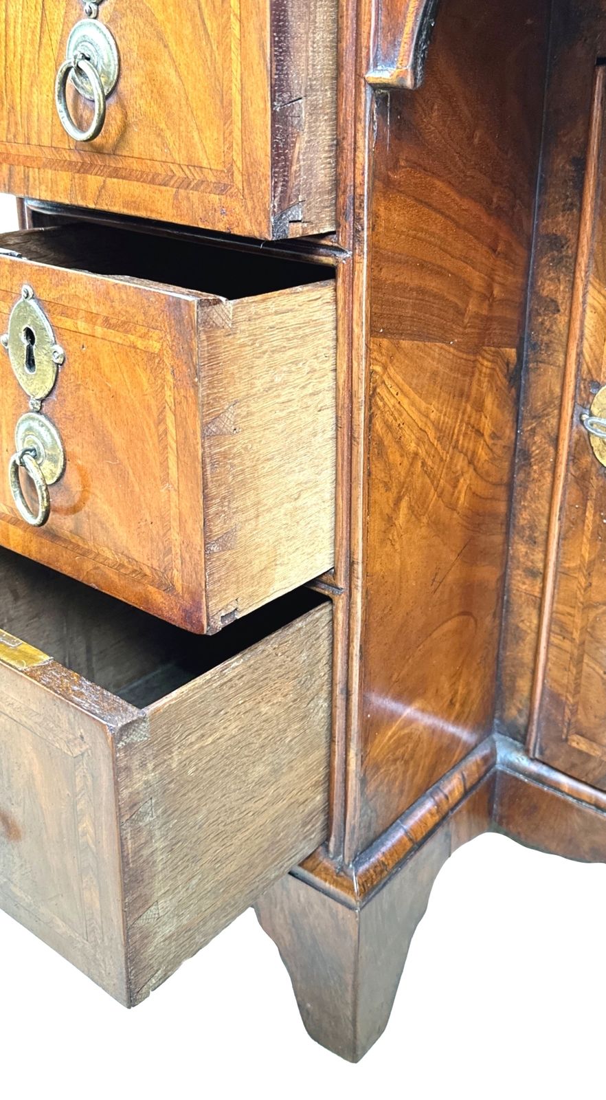 18th Century Walnut Kneehole Desk (England, Circa 1720) photo vintage