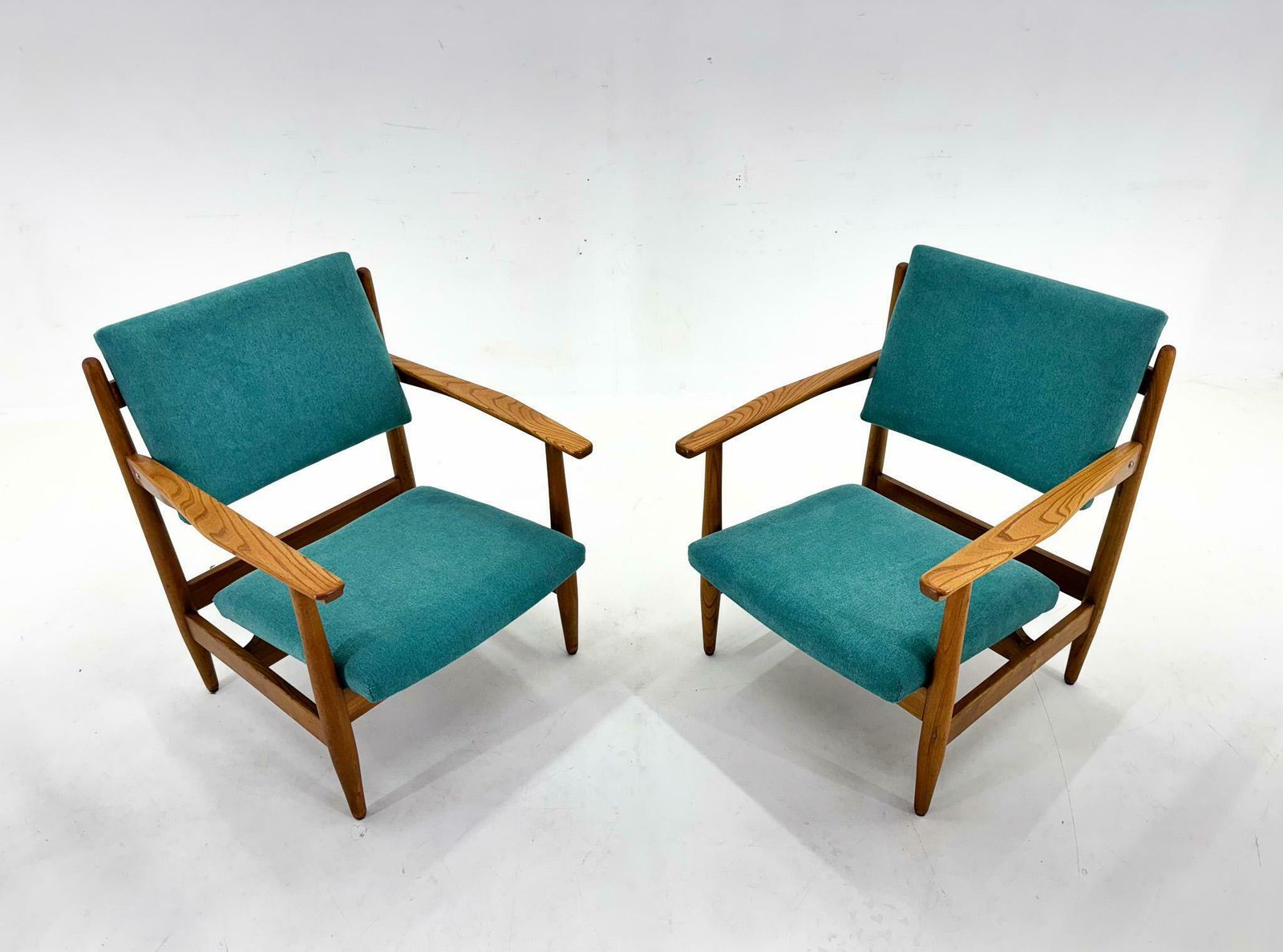 Pair Of Mid Century Armchairs, Czechoslovakia, 1970's photo Furniture