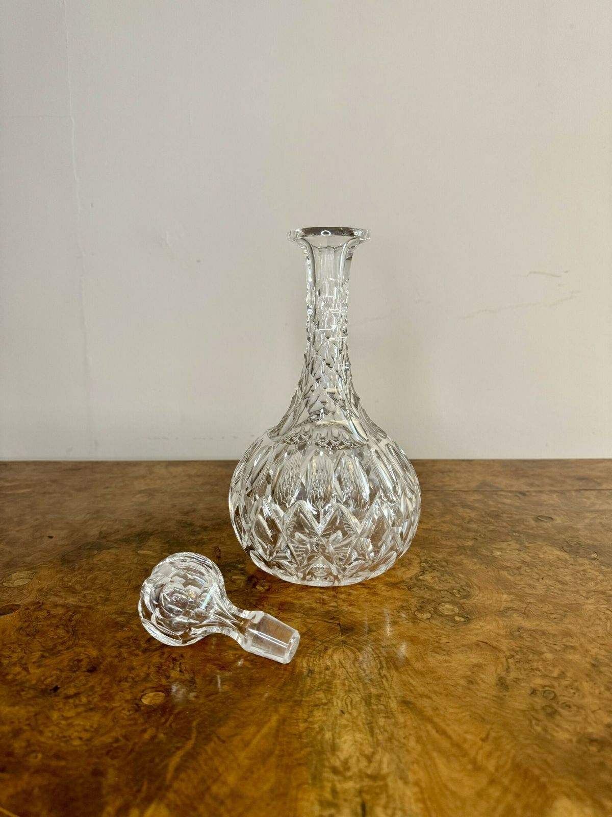 Wonderful Quality Edwardian Cut Glass Decanter photo Home Decor
