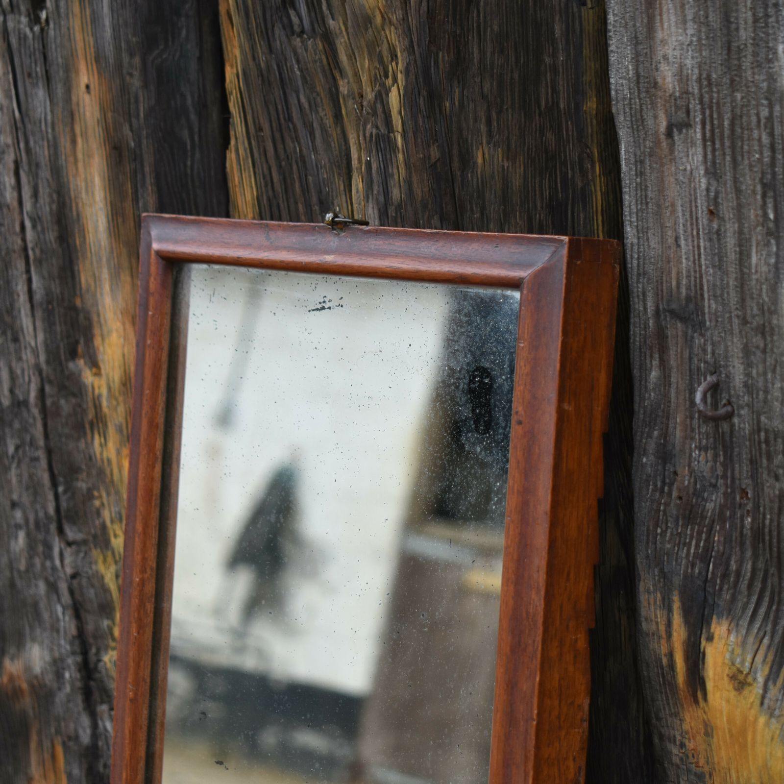 photo for sale Antique 19th Century Officer's Military Campaign Field Folding Travelling Mirror