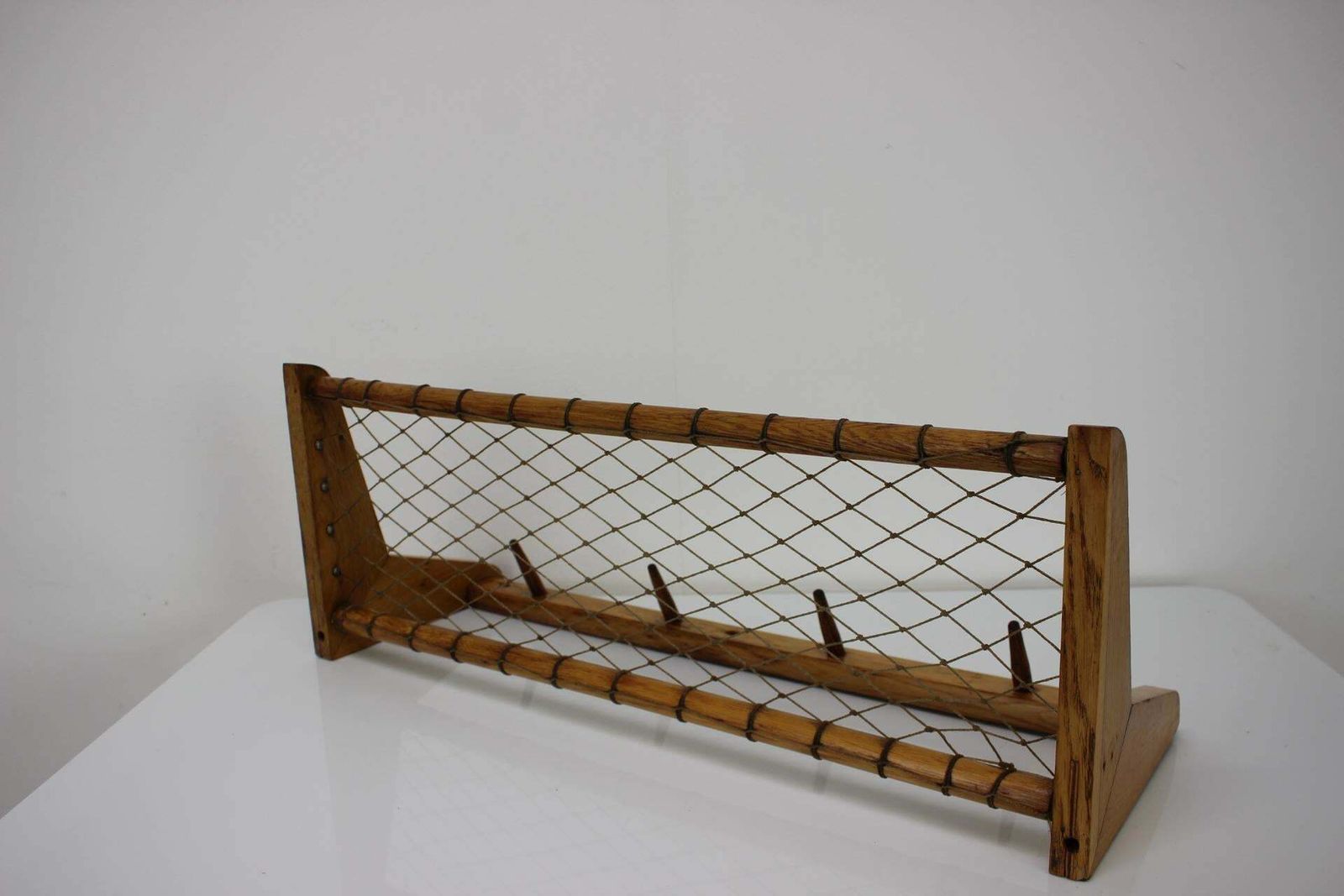 Midcentury Wooden Wall Coat Rack By Uluv   Czechoslovakia, 1960s photo for sale
