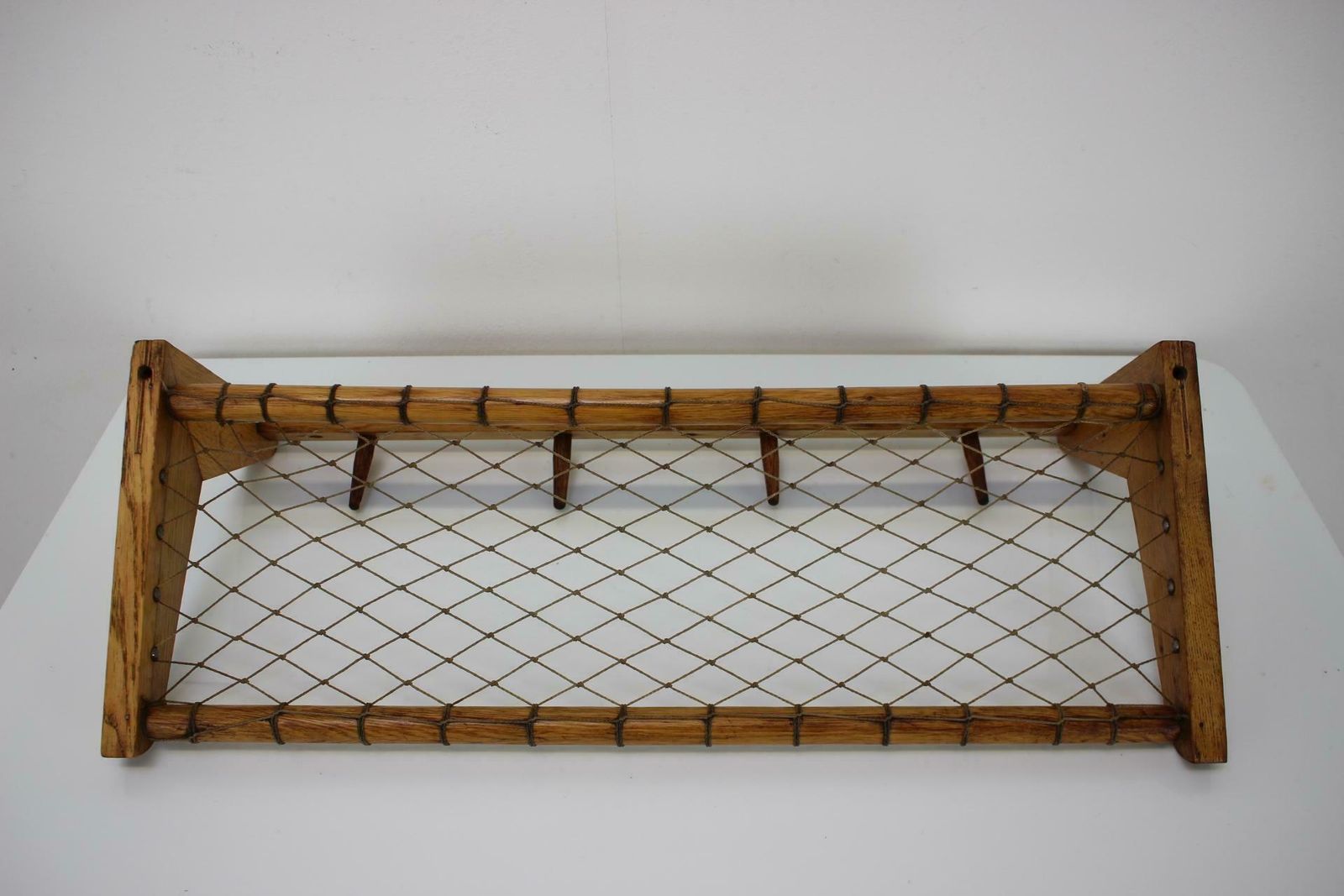 Midcentury Wooden Wall Coat Rack By Uluv   Czechoslovakia, 1960s photo vinterior