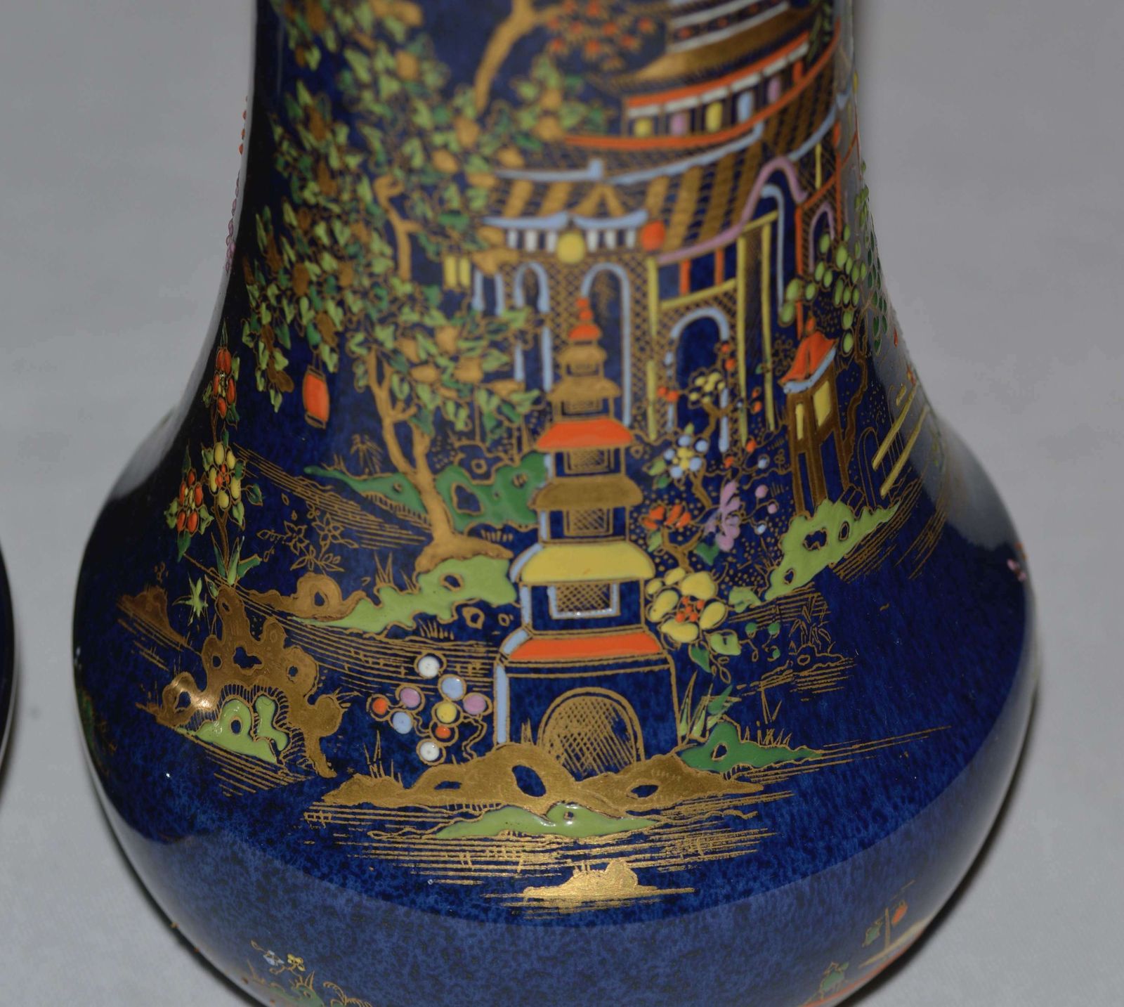 A Near Pair Of 1920's Carlton Ware Porcelain Vases photo for sale