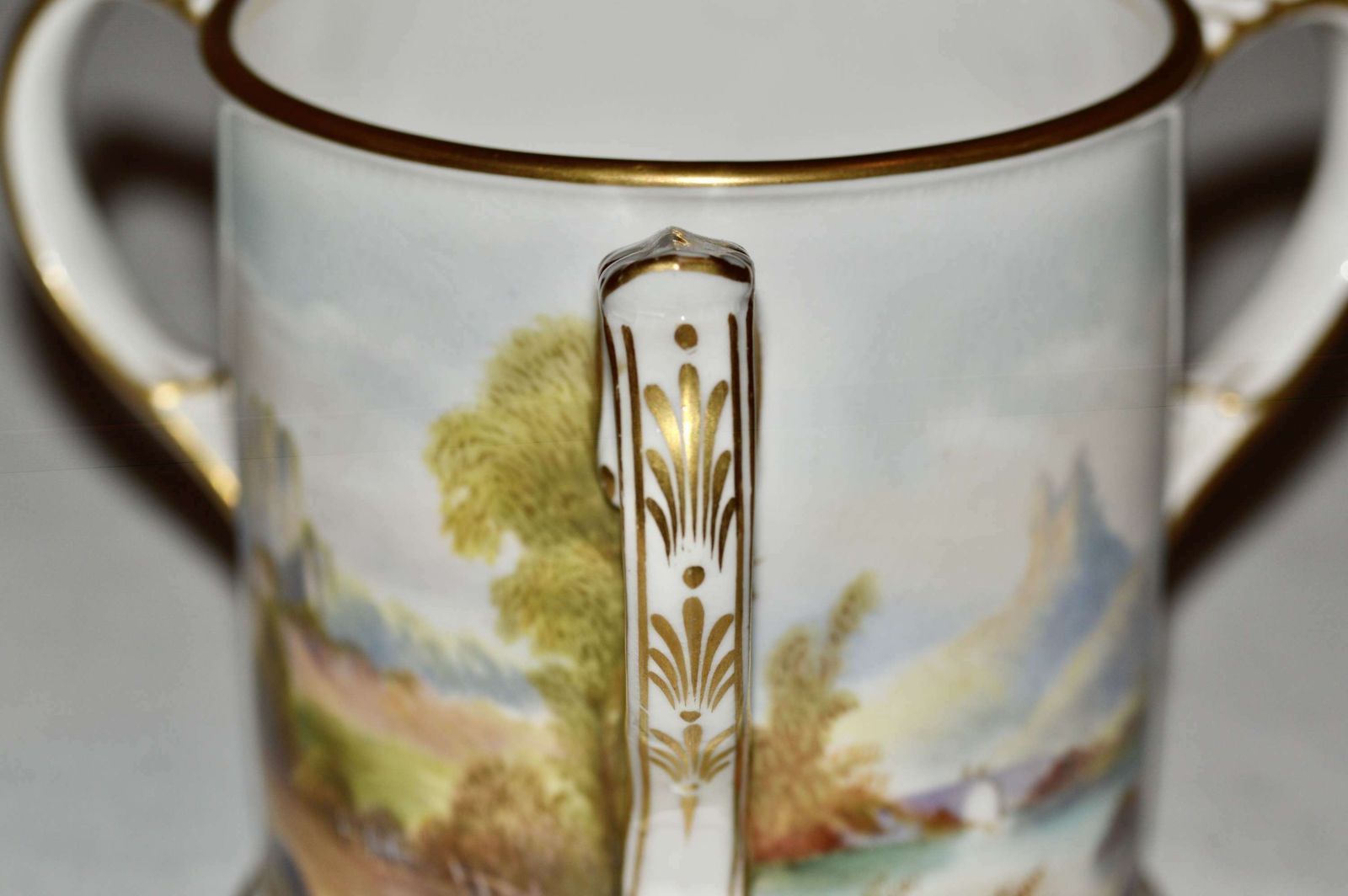 1910 Royal Worcester Porcelain Tyg   Signed ‘R Rushton’ photo Home Decor