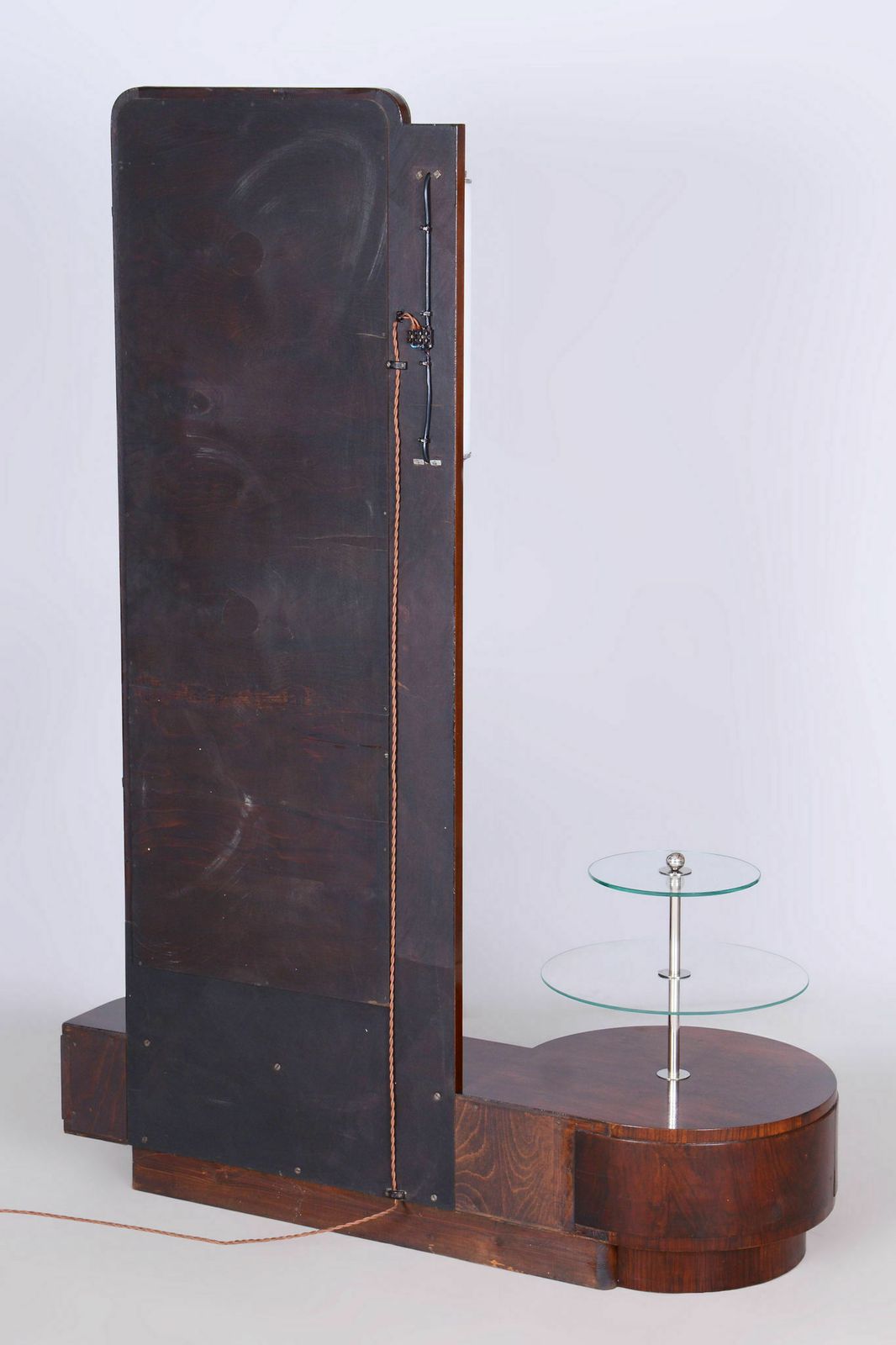 2150.0 Restored Art Deco Dressing Mirror, By Halabala, Up Zavody, Walnut, Czech, 1920s photo