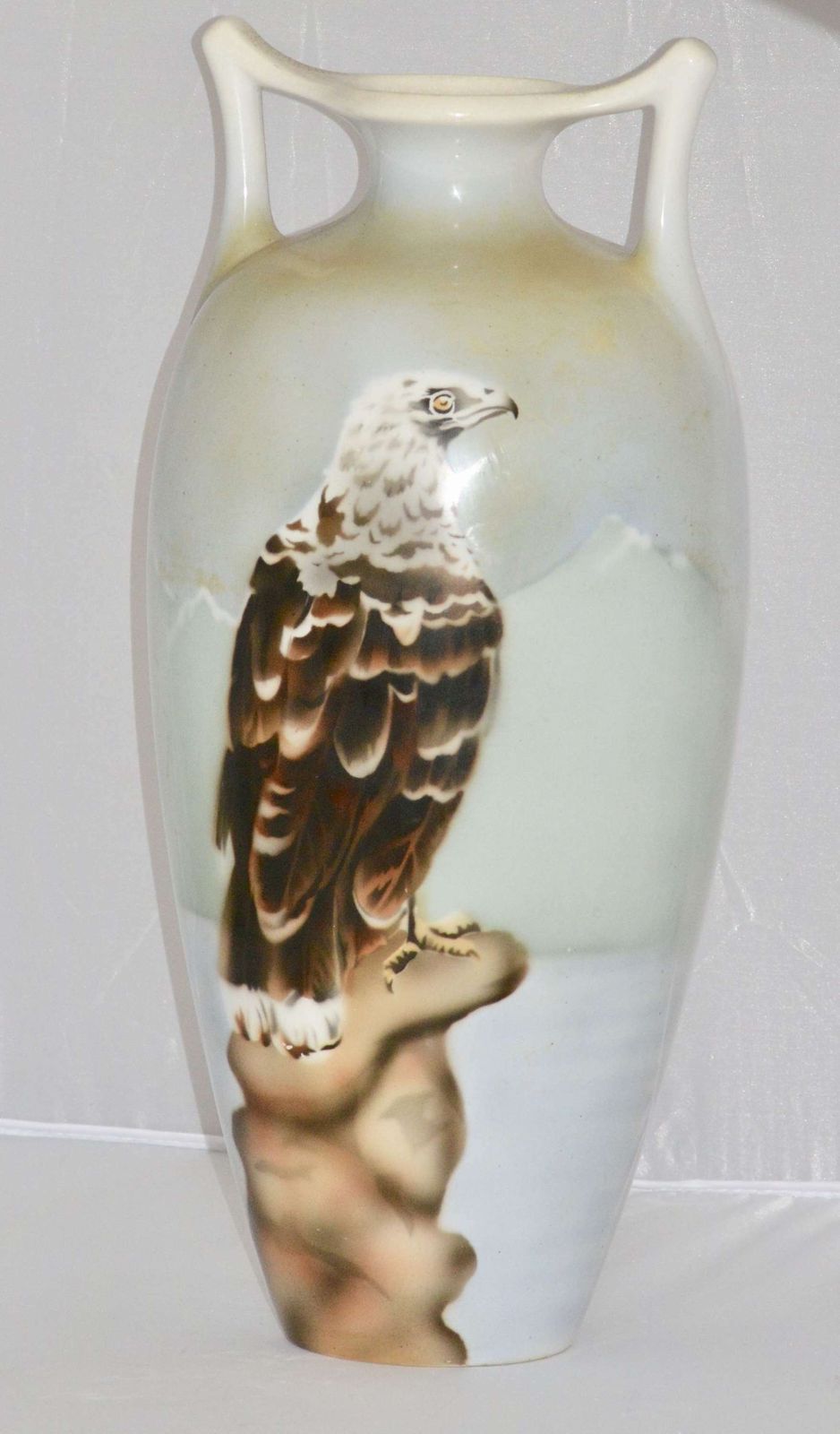 Art Deco Bird Of Pray Ceramic Vase   Maestricht Holland, 1920/30's