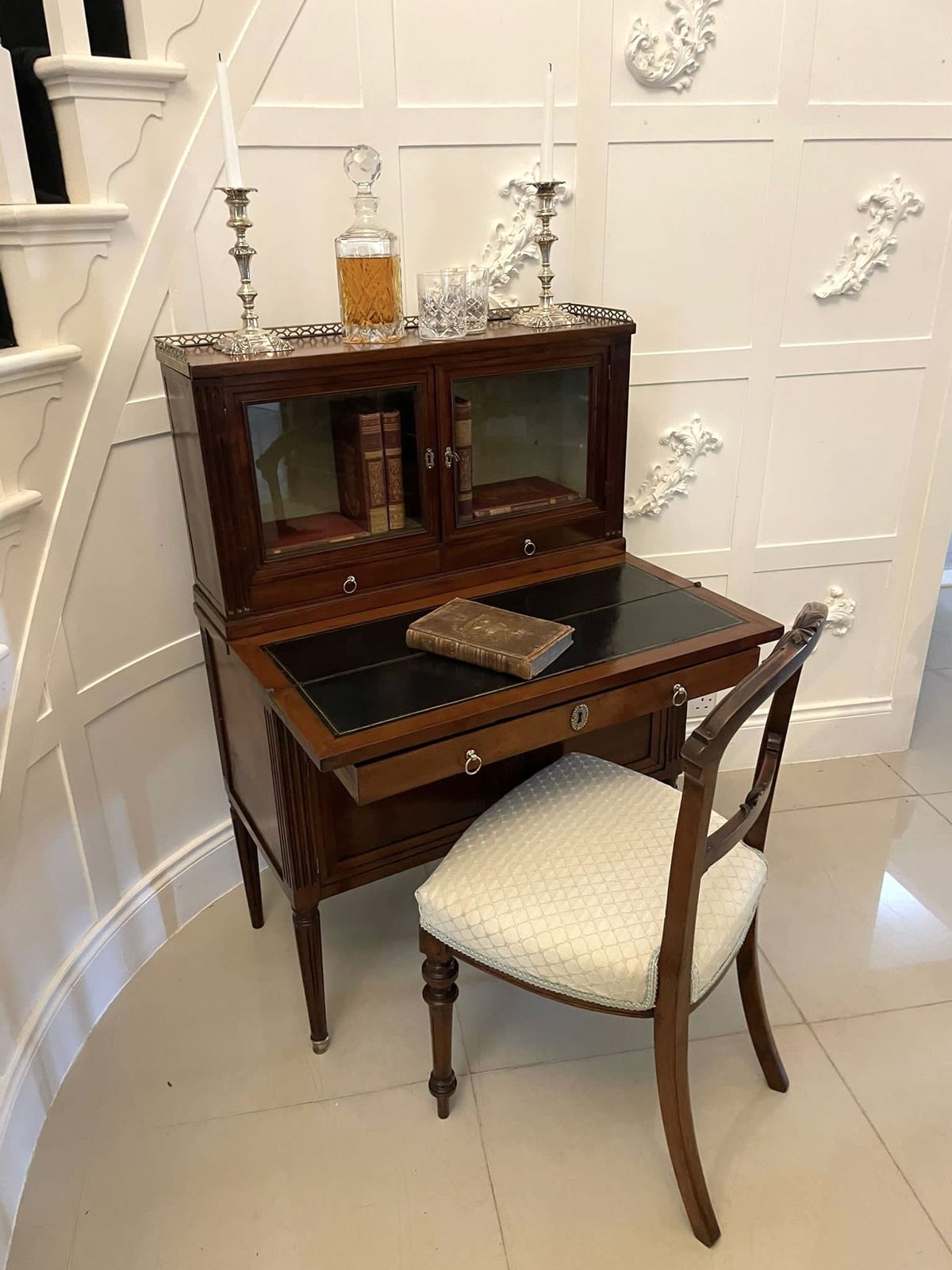 Quality Antique 19th Century French Mahogany Fold Down Desk photo for sale