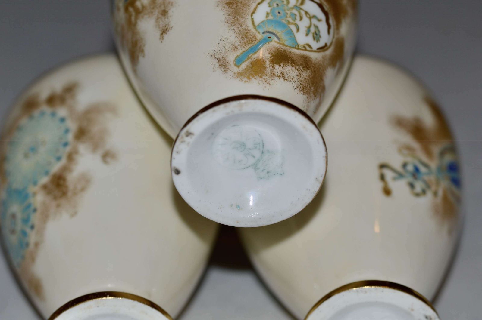 An Unusual Design Of A Victorian Royal Worcester Triple Vase C1876/91 photo buy