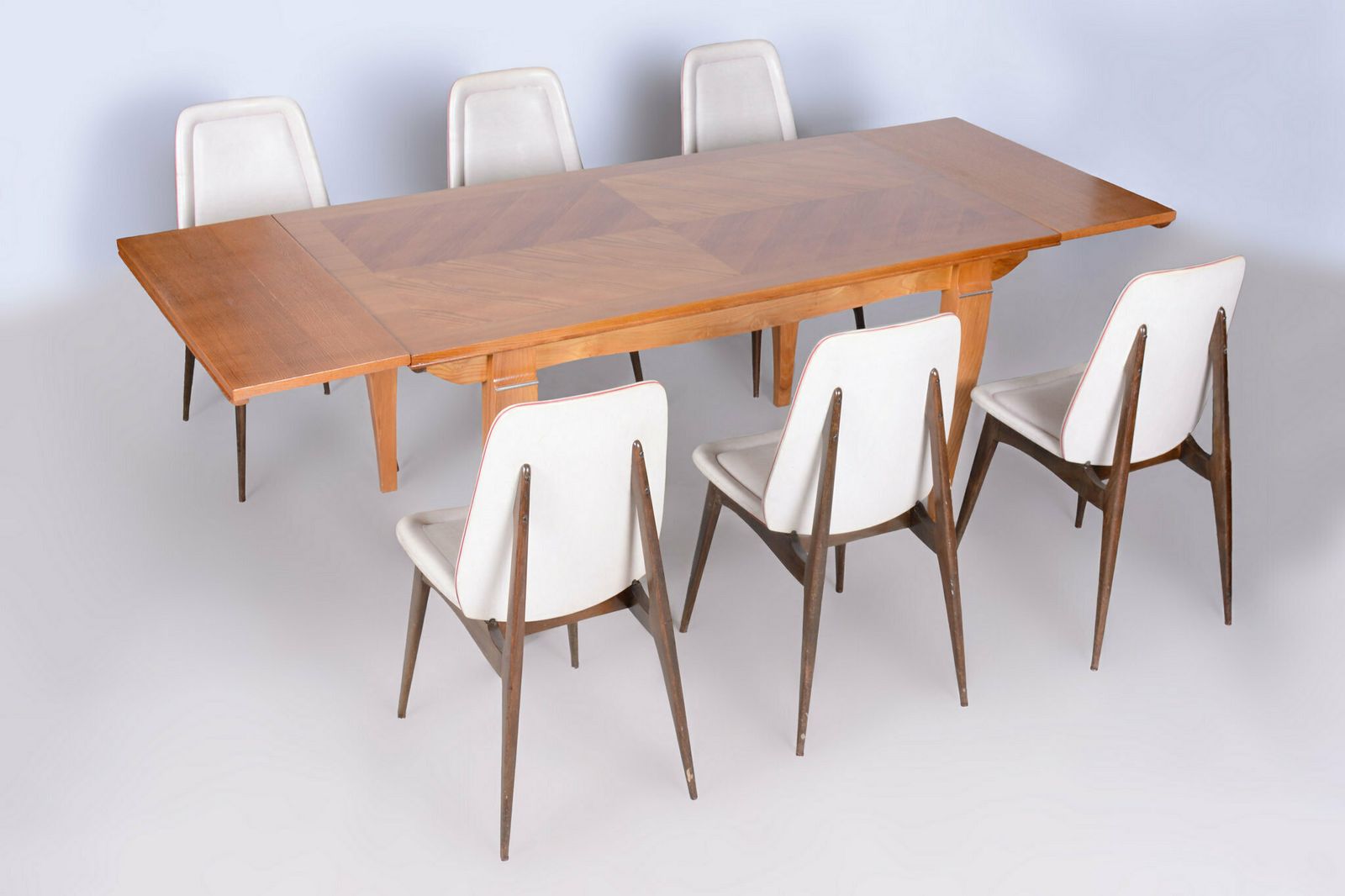 Restored Art Deco Folding Table, By J. Leleu, Oak, Spruce, France, 1920s photo vinterior