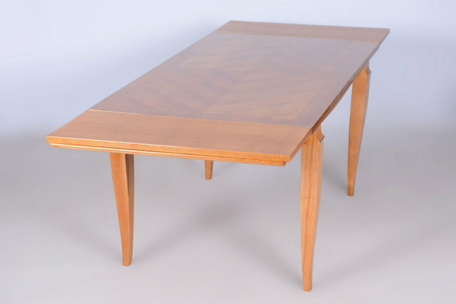 1250.0 Restored Art Deco Folding Table, By J. Leleu, Oak, Spruce, France, 1920s photo