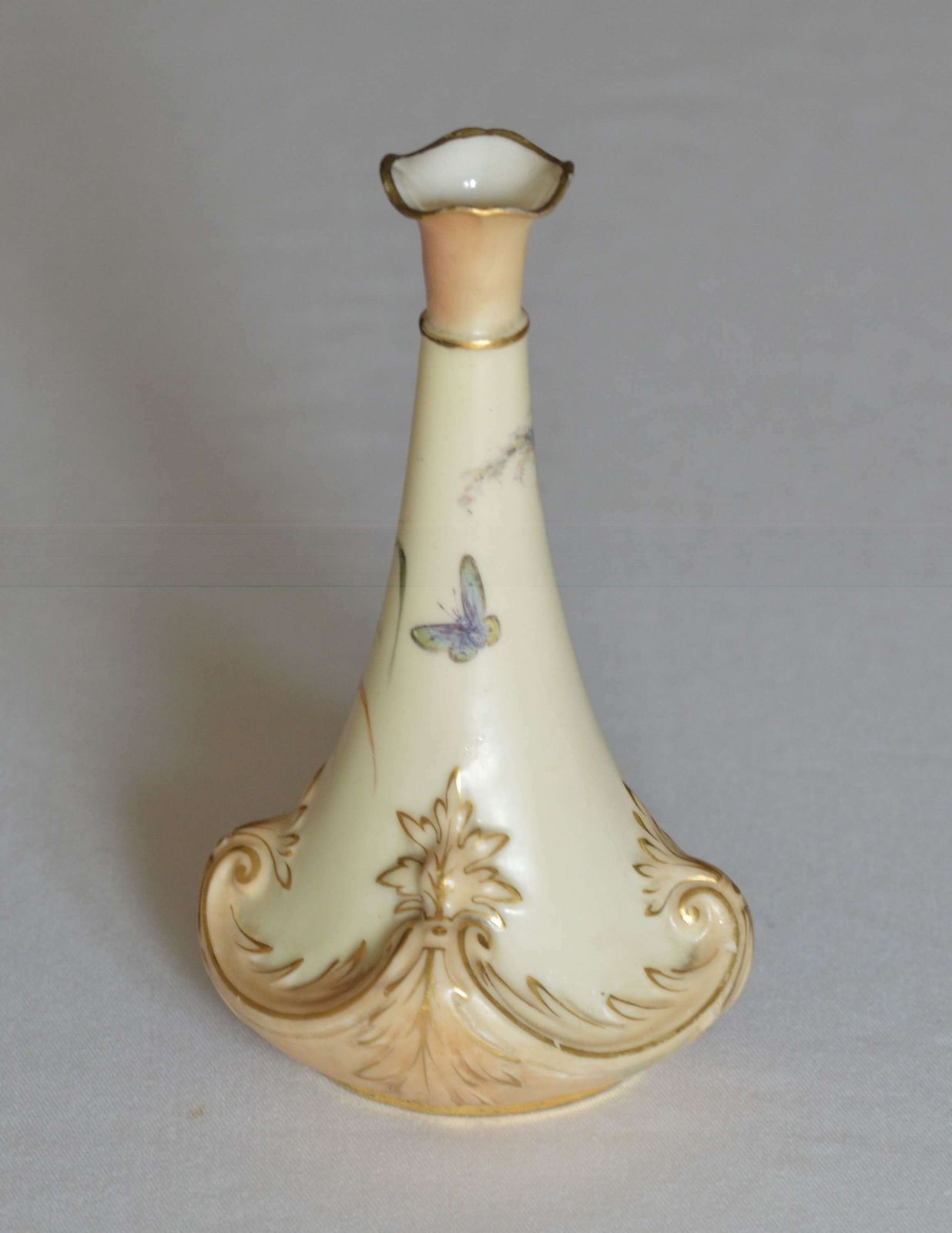 Locke & Co Vase C1896 / 1903   Painted With Butterflies photo furniture