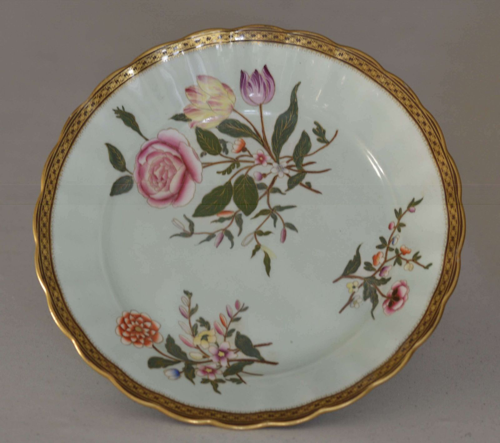 A Stunning Pair 1885 Royal Worcester Porcelain Pedestal Dishes / Tazza photo Home Decor