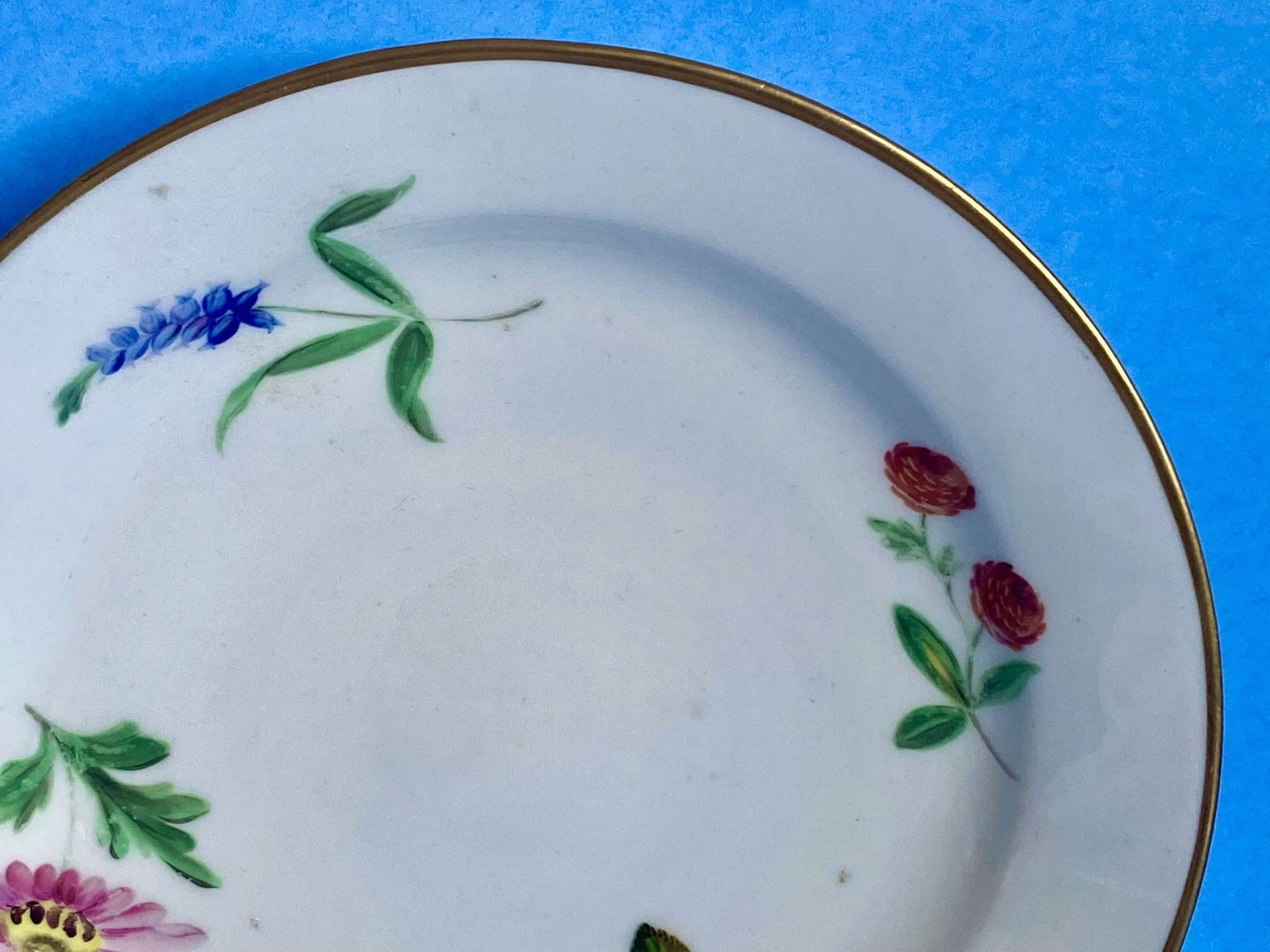 Set Of Four Swansea Porcelain Dessert Plates   Circa 1818 1820 photo buy