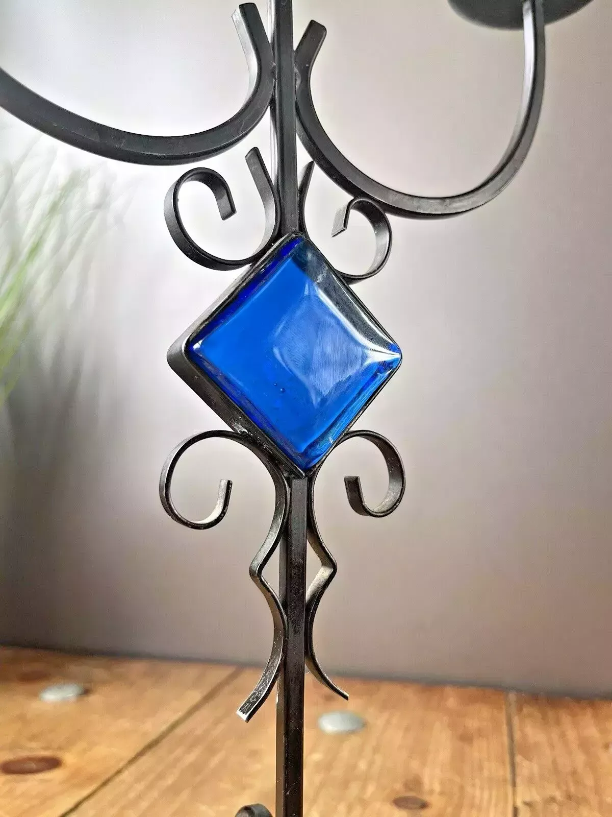 photo for sale Mid Century 60's Swedish Folk 3 Candle Holder Candlestick Ystad Metall Bo Svensk