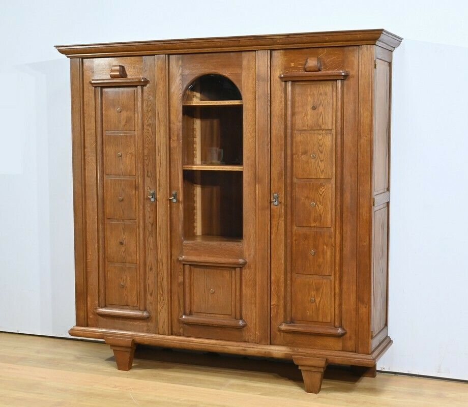 Oak Bookcase, Art Deco Period – 1940 photo for sale