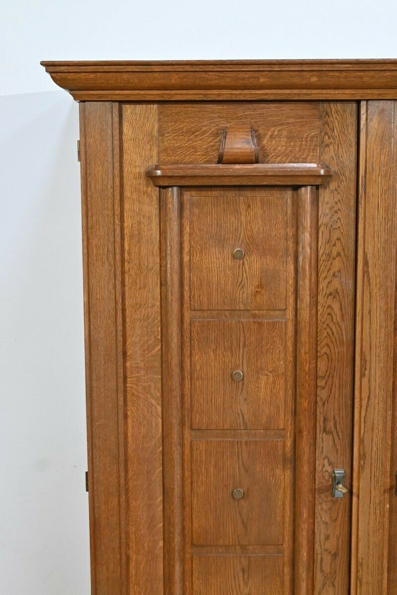 Oak Bookcase, Art Deco Period – 1940 photo vintage