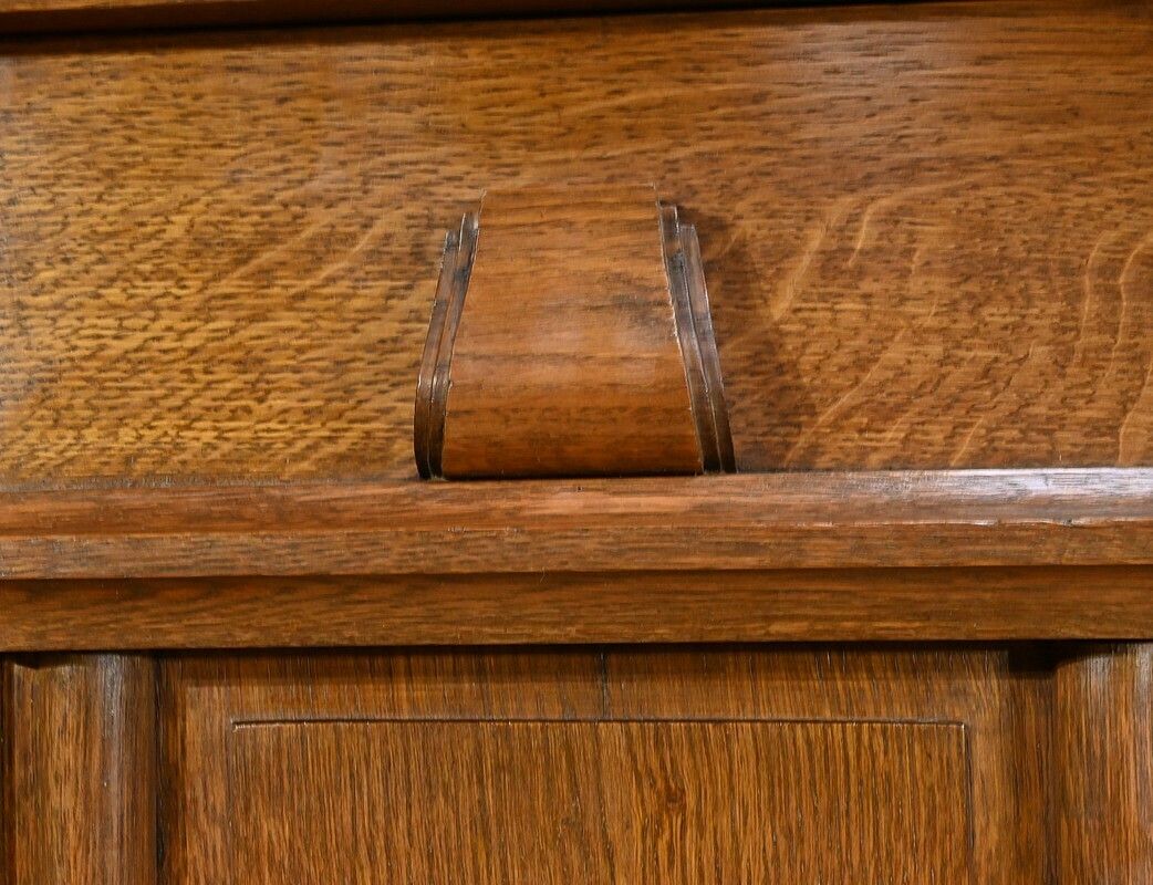 Furniture Oak Bookcase, Art Deco Period – 1940 photo