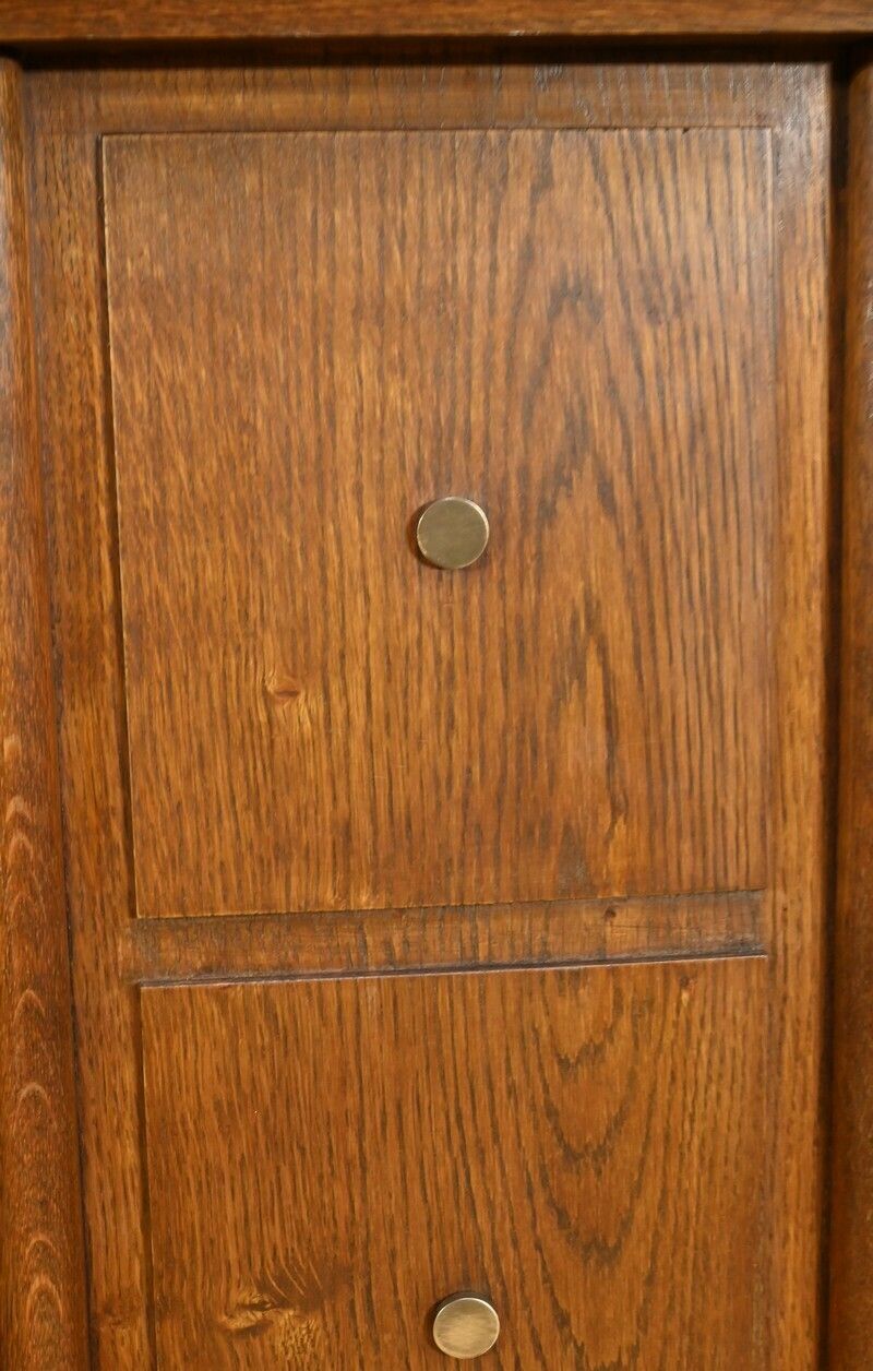 photo vintage Oak Bookcase, Art Deco Period – 1940