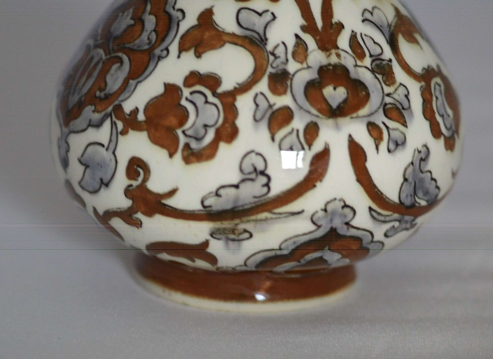 Stunning Art Nouveau 1892 Rozenburg Den Haag   Knobby Vase photo furniture
