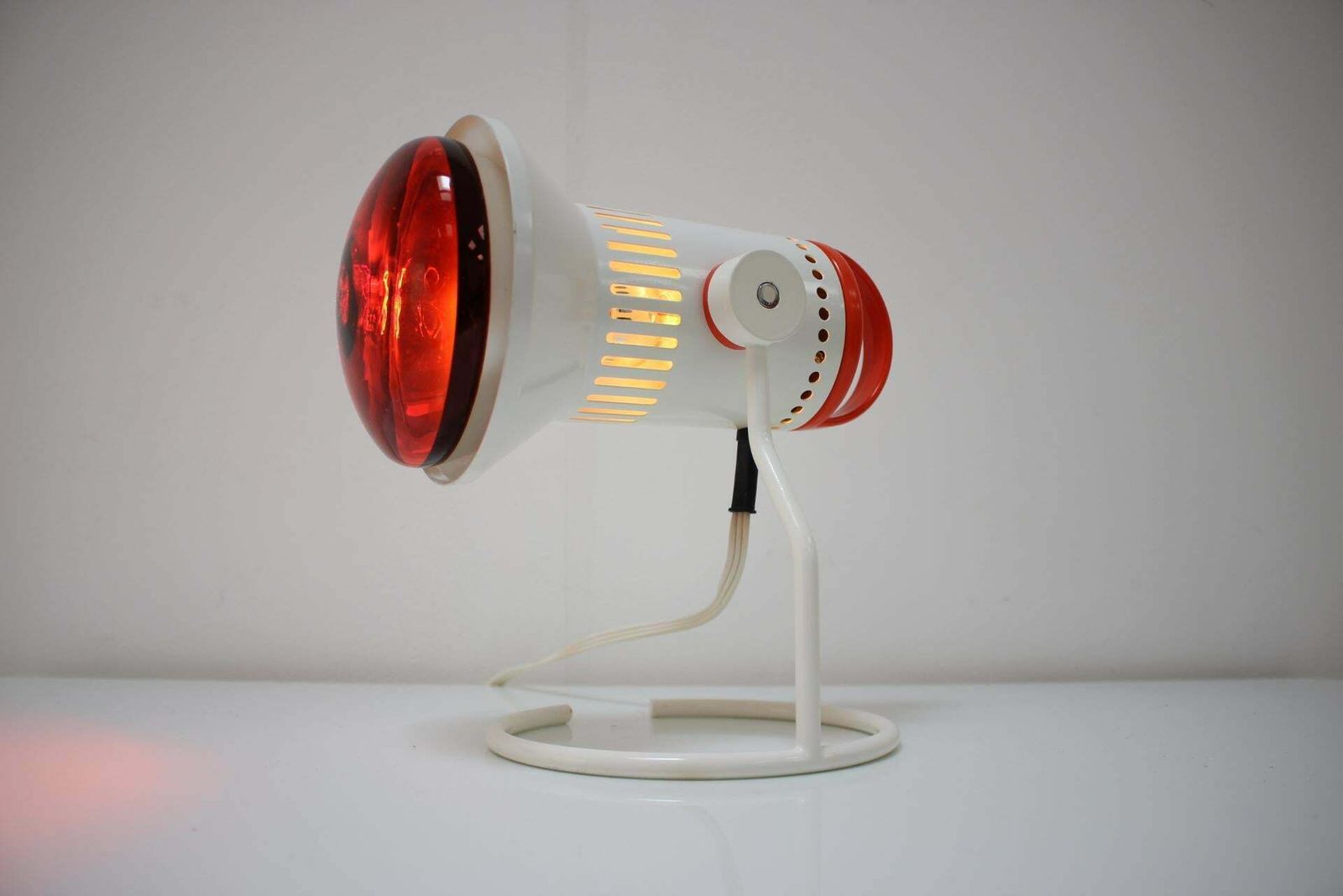 Mid Century Infra Red Table Lamp, Chirana 1980's, Czechoslovakia photo 207.0