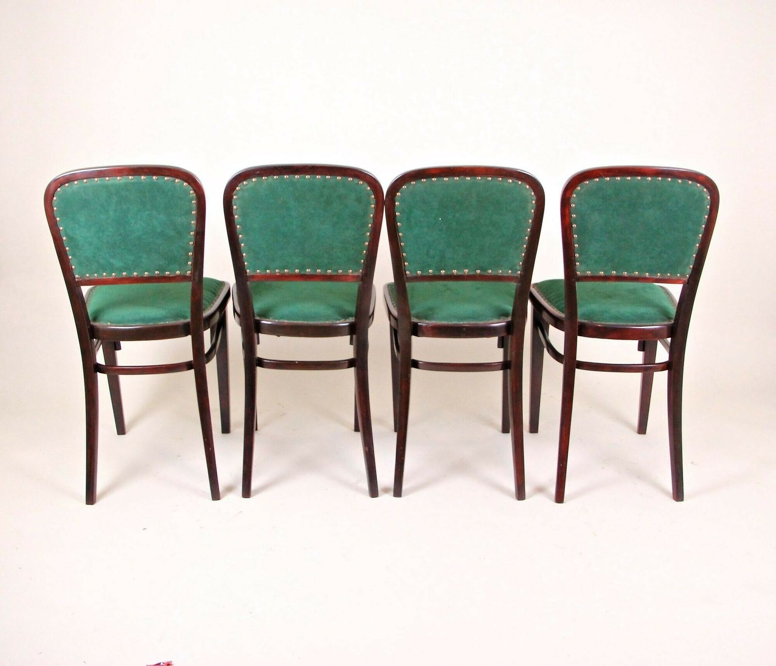 Set Of Four Art Nouveau Thonet Chairs By Marcel Kammerer, Austria, Circa 1910 photo for sale