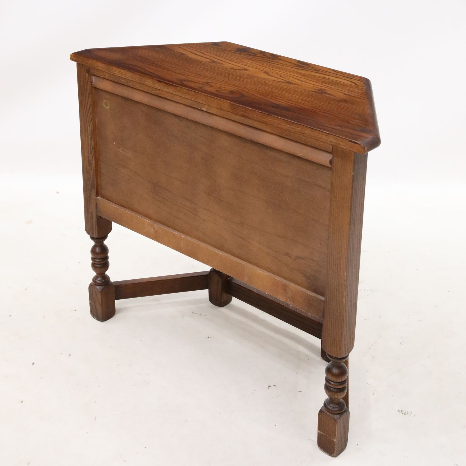Old Charm Canted Table Finished In Tudor Brown Free Uk Delivery* photo vinterior