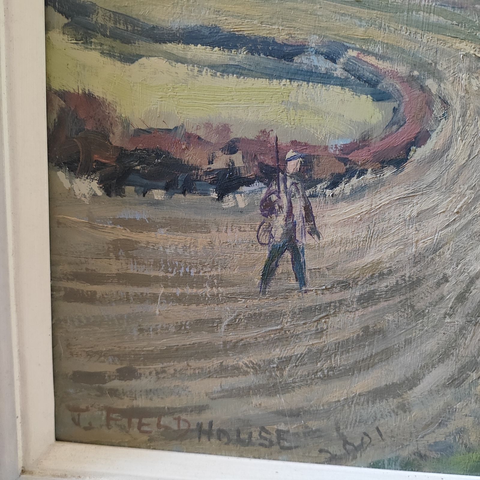 Original Art By Jack Fieldhouse: Countryside Shooting Scene photo furniture