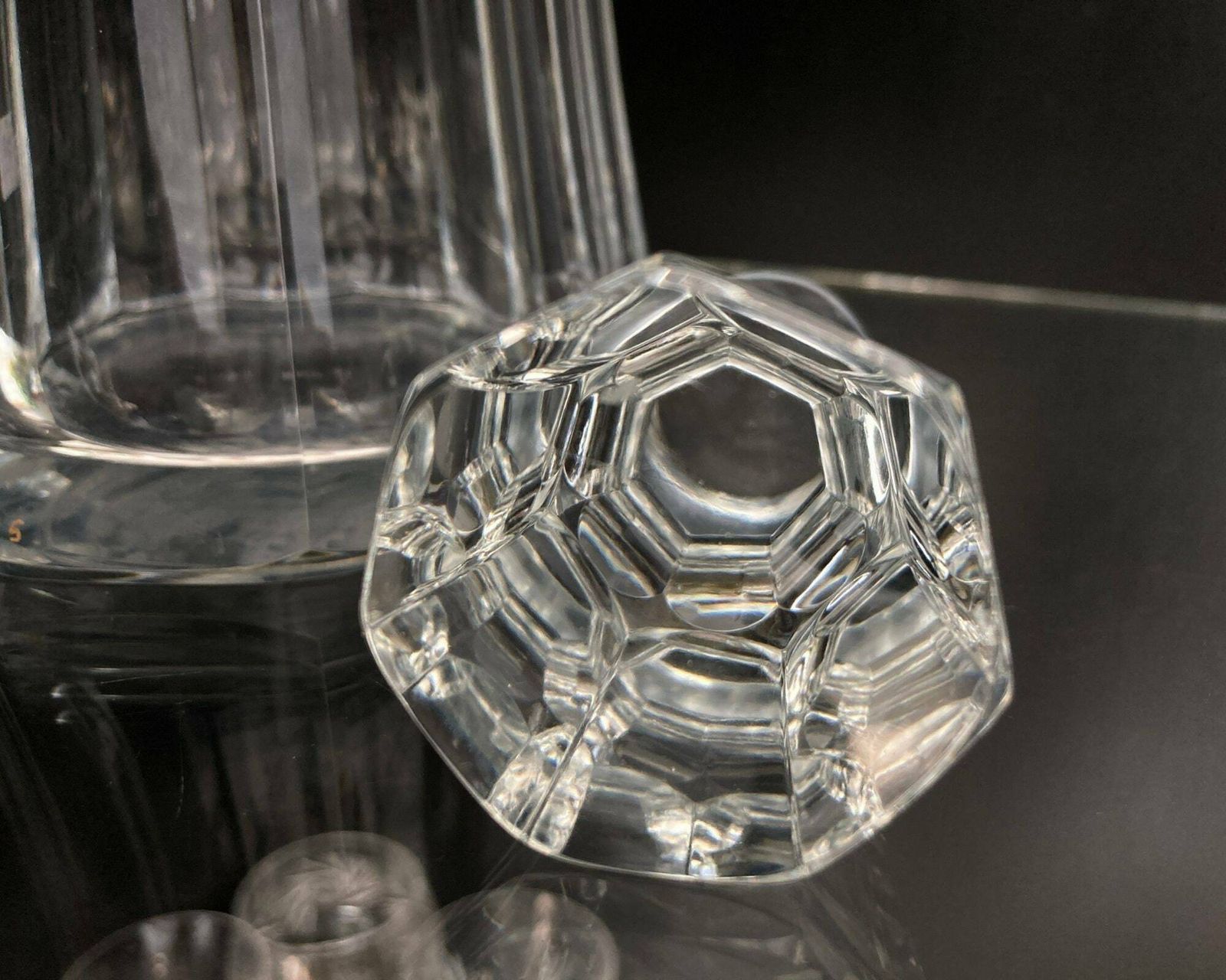 Crystal Decanter Gold | 1pcs | 24k By Theresienthal (Minton Borte) photo vinterior