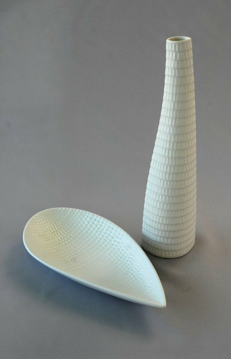 Reptile Vase 262 & Bowl 283 By Stig Lindberg For Gustavsberg, Sweden, 1953, Set Of 2 photo Home Decor