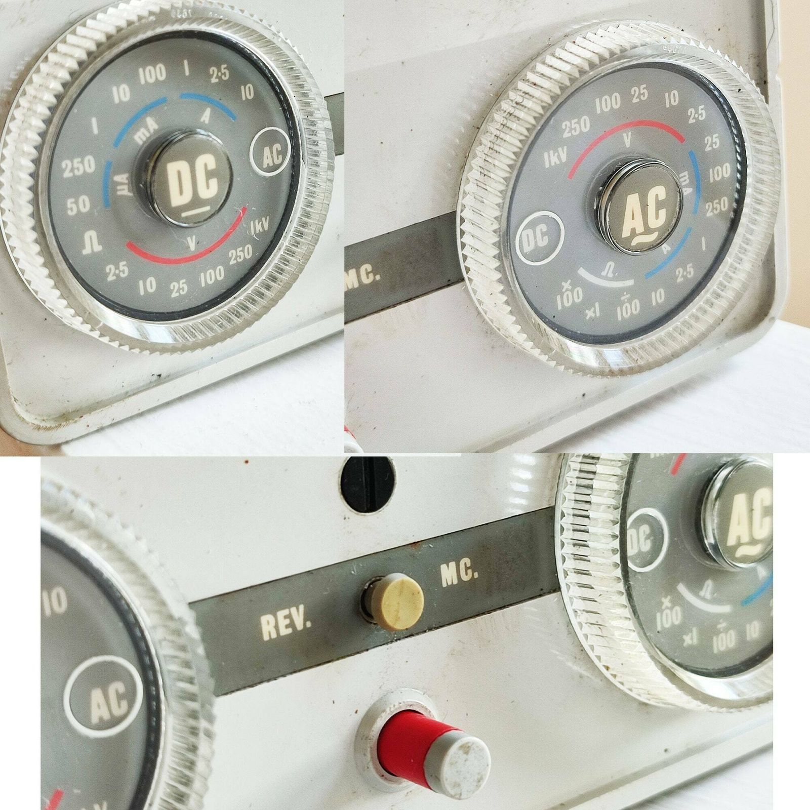 50's Post Office Multi Range Ac / Dc Volt & Amperes Multi Meter Model No. 14c W/ Leather Case   Sbm 82/5   Vintage Testing Equipment photo buy