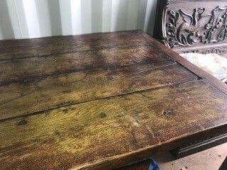Antique Dining Table Solid Oak Hand Crafted In Wales photo 3500.0