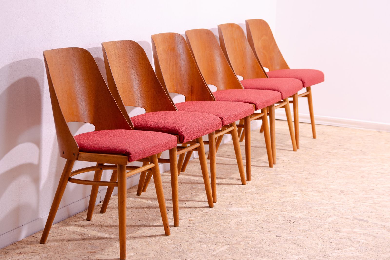 Mid Century Dining Chairs By Radomír Hofman, 1960´S, Set Of 6 photo 1110.0
