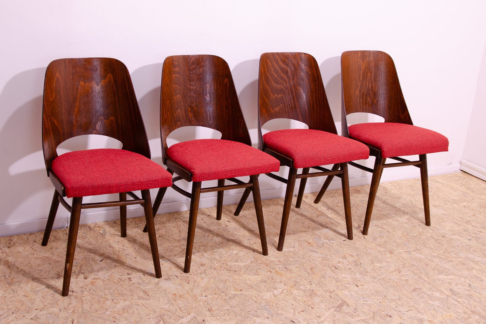 Mid Century Dining Chairs By Radomír Hofman, 1960´S, Set Of 4 photo for sale