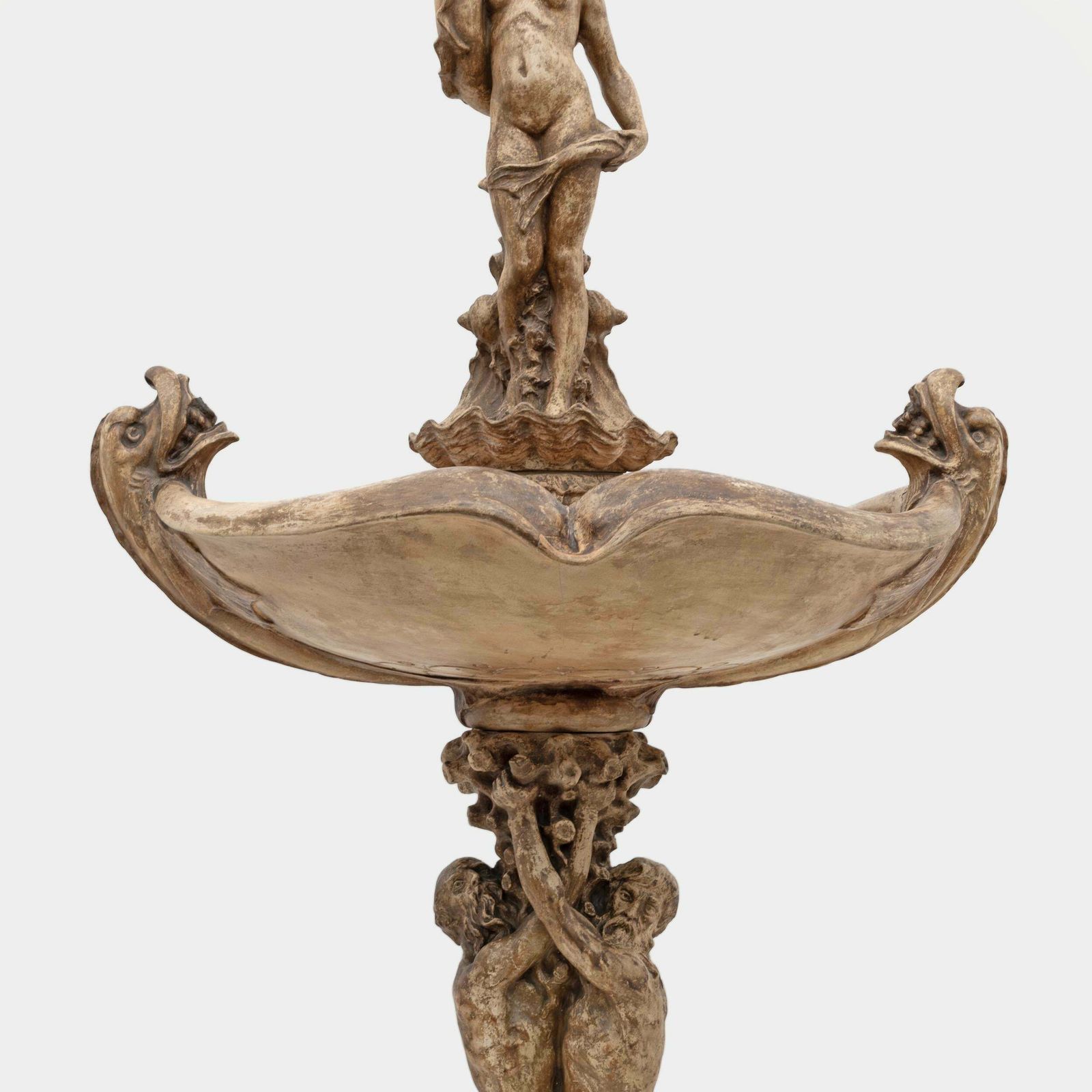 Neo Renaissance Italian Terracotta Fountain. Tuscany, Early 19th Century photo vinterior