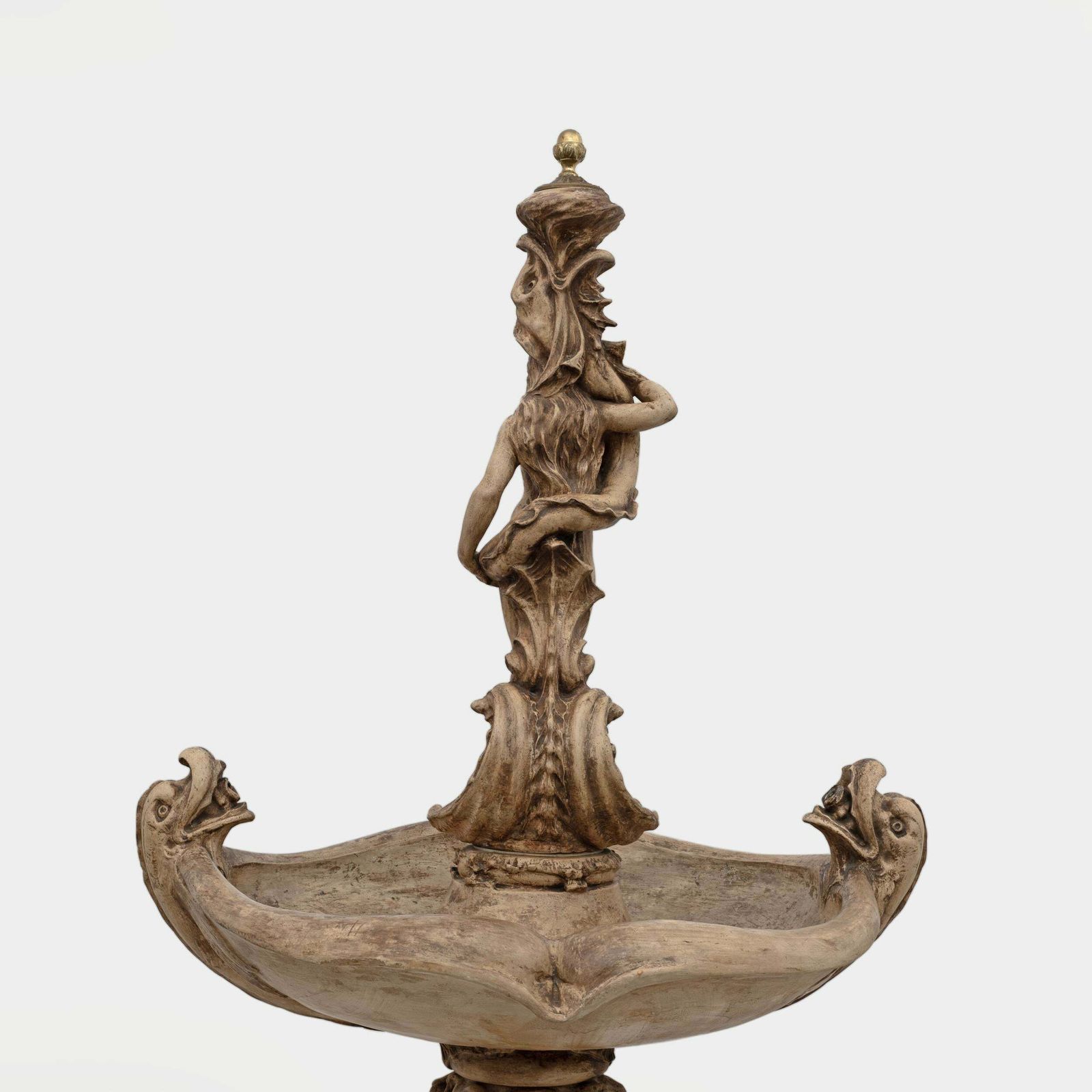 Home Decor Neo Renaissance Italian Terracotta Fountain. Tuscany, Early 19th Century photo