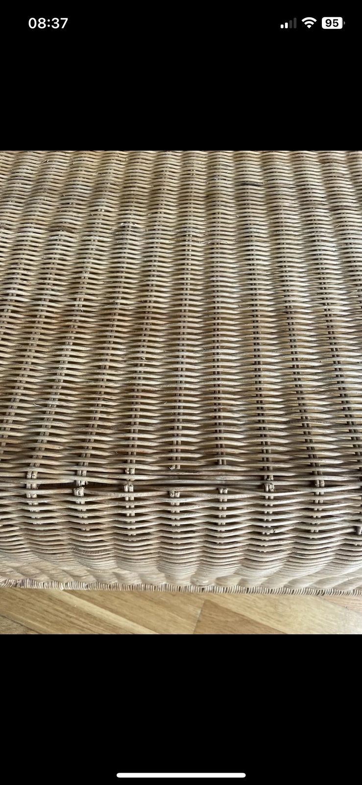 Tito Agnoli Rattan Easy Chair 1982 photo for sale