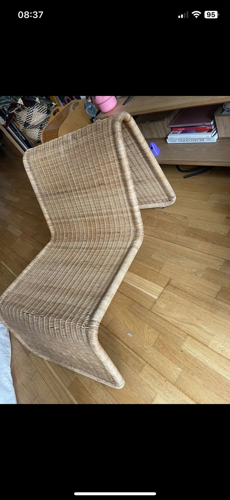 Tito Agnoli Rattan Easy Chair 1982 photo vinterior