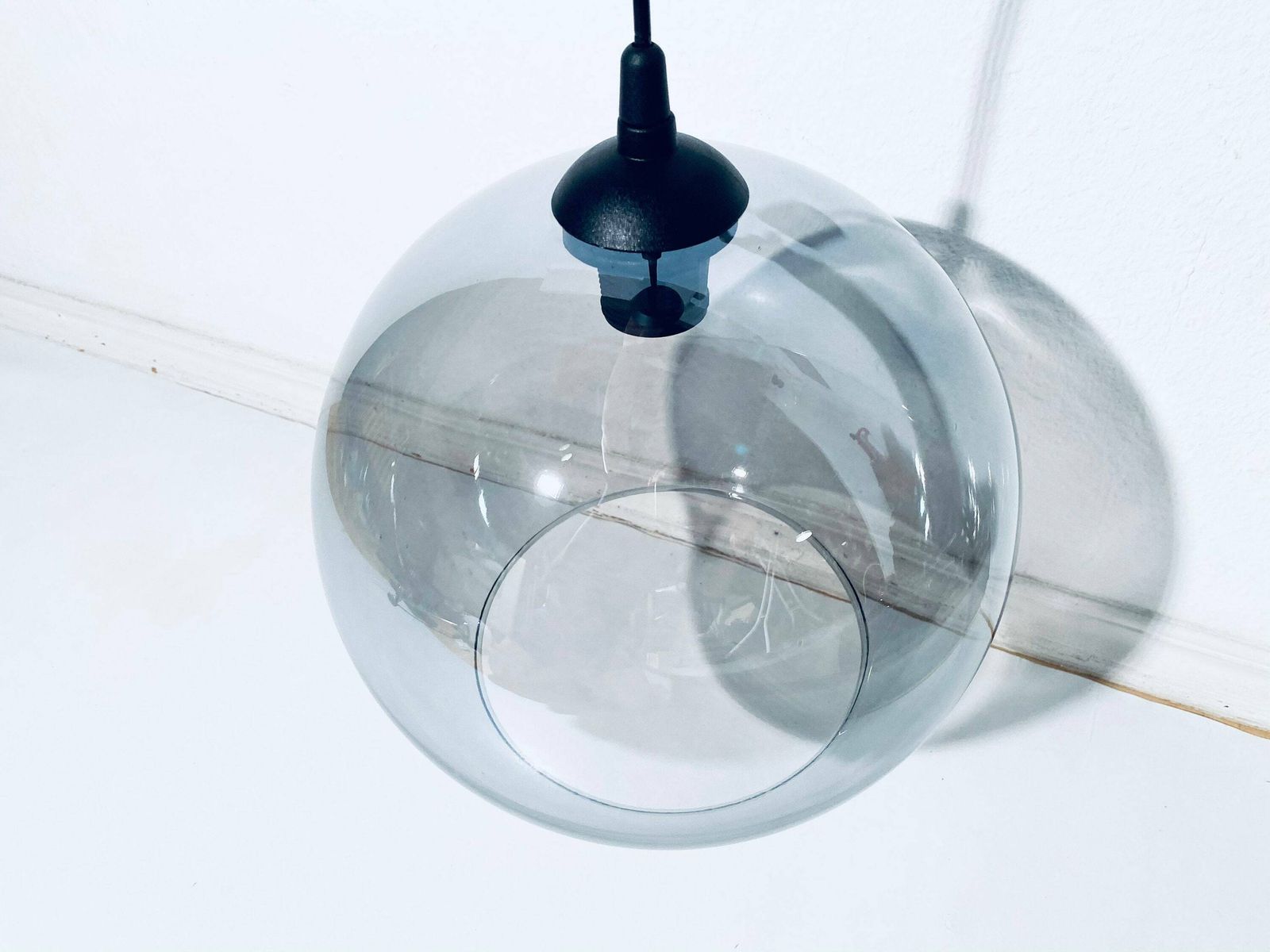 Vintage Glass Bulb Hanging Lamp / Timeless 1970s/1980s Design photo buy
