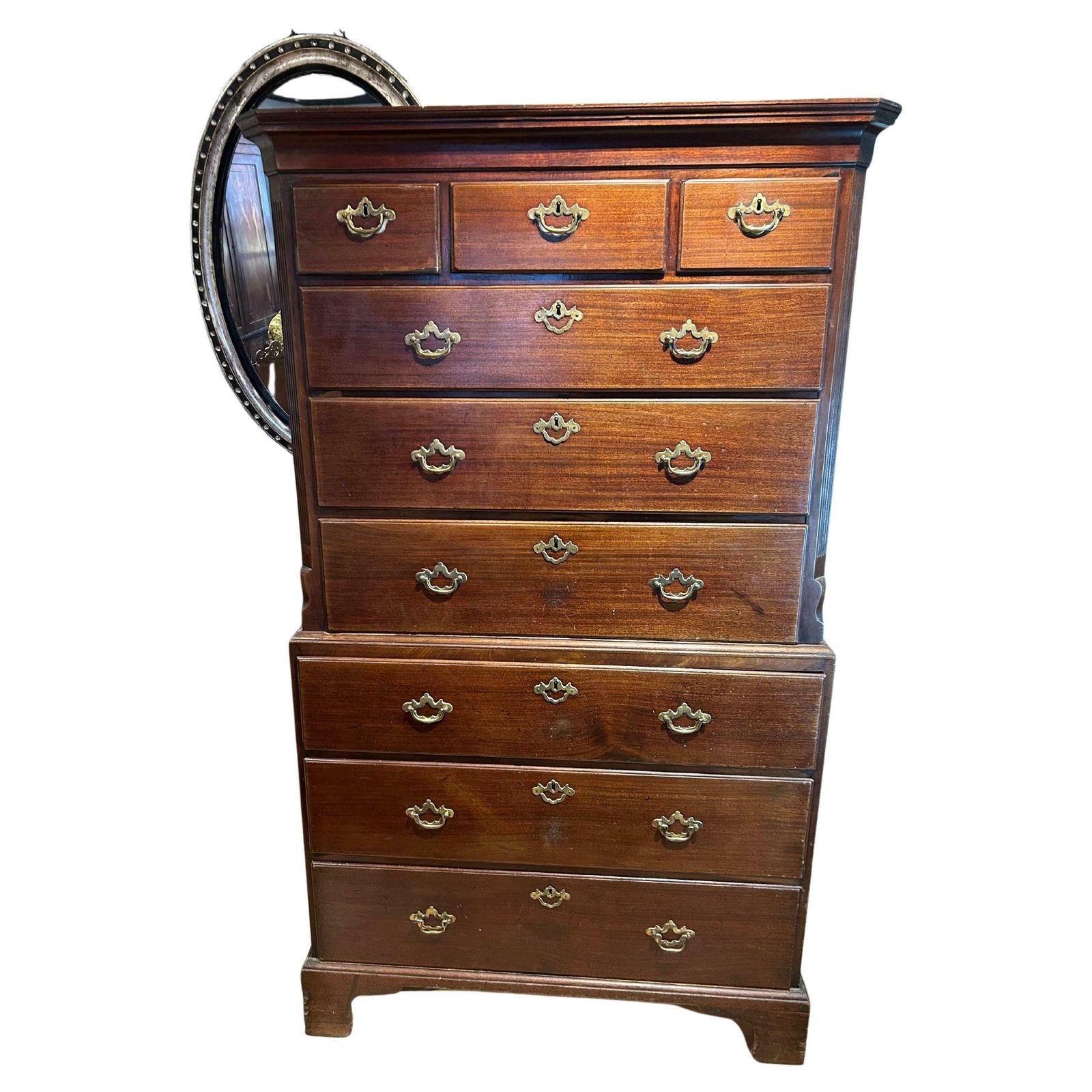 Virginian Walnut Tallboy/Chest On Chest Circa 1750