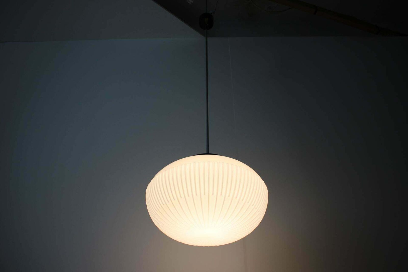 Mid Century Big Pendant By Napako, Czechoslovakia, 1960's photo Lighting
