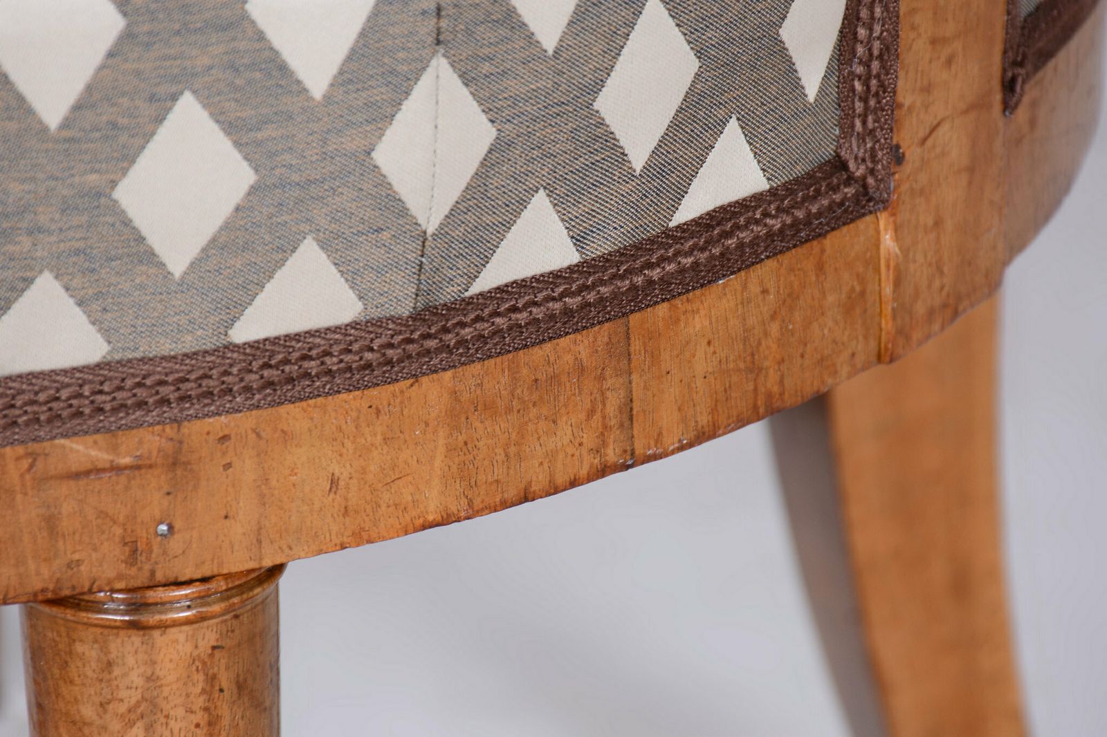 photo furniture Restored Biedermeier Armchair, Cherry Tree, Upholstery, Austria, 1820s