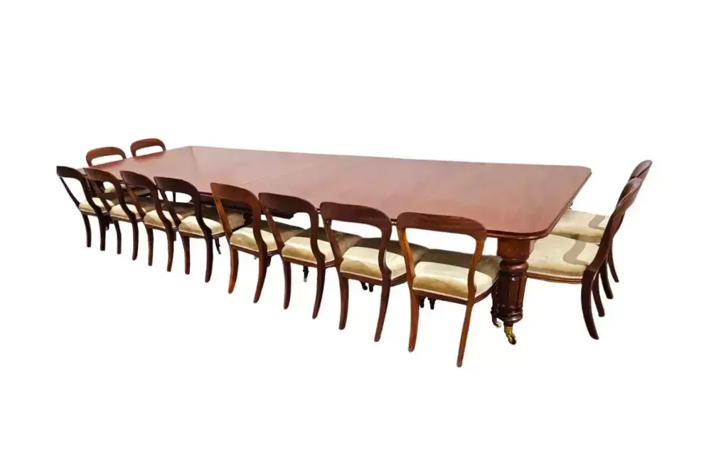 A Very Rare Massive Early 19th Century William IV Country House Dining Table