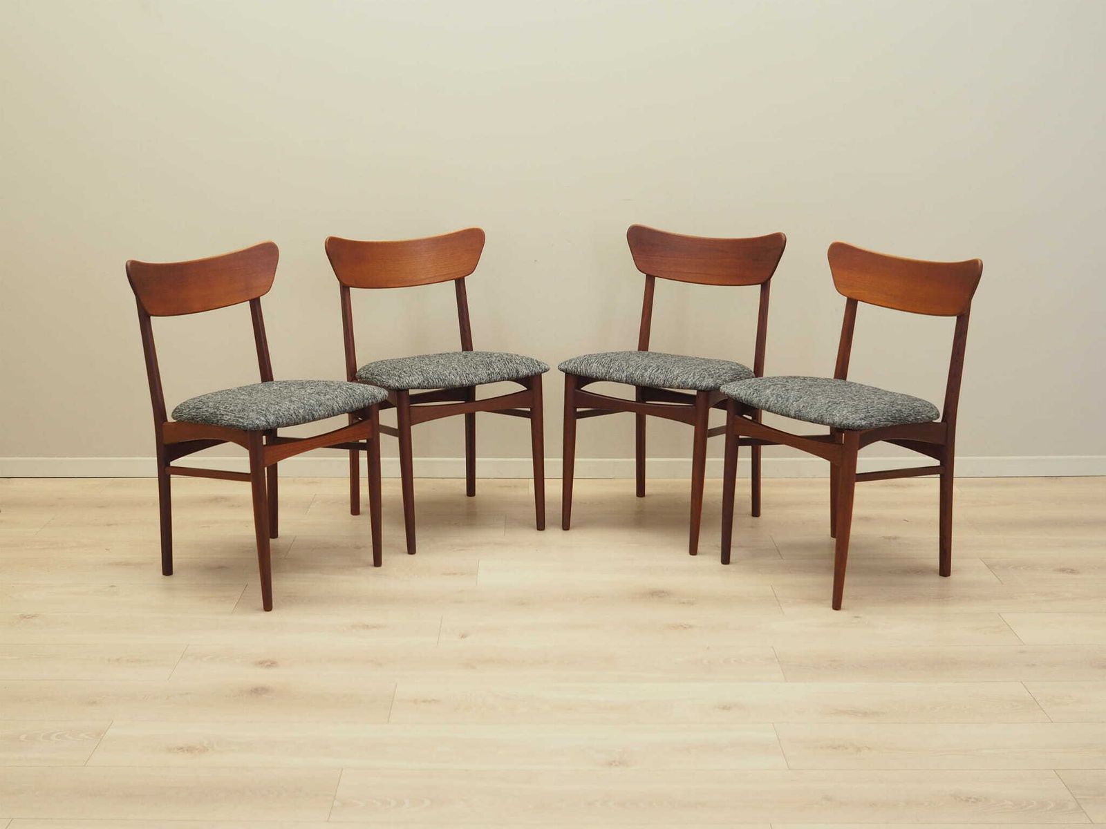 Set Of Four Teak Chairs, Danish Design, 1970s, Production: Denmark photo vinterior