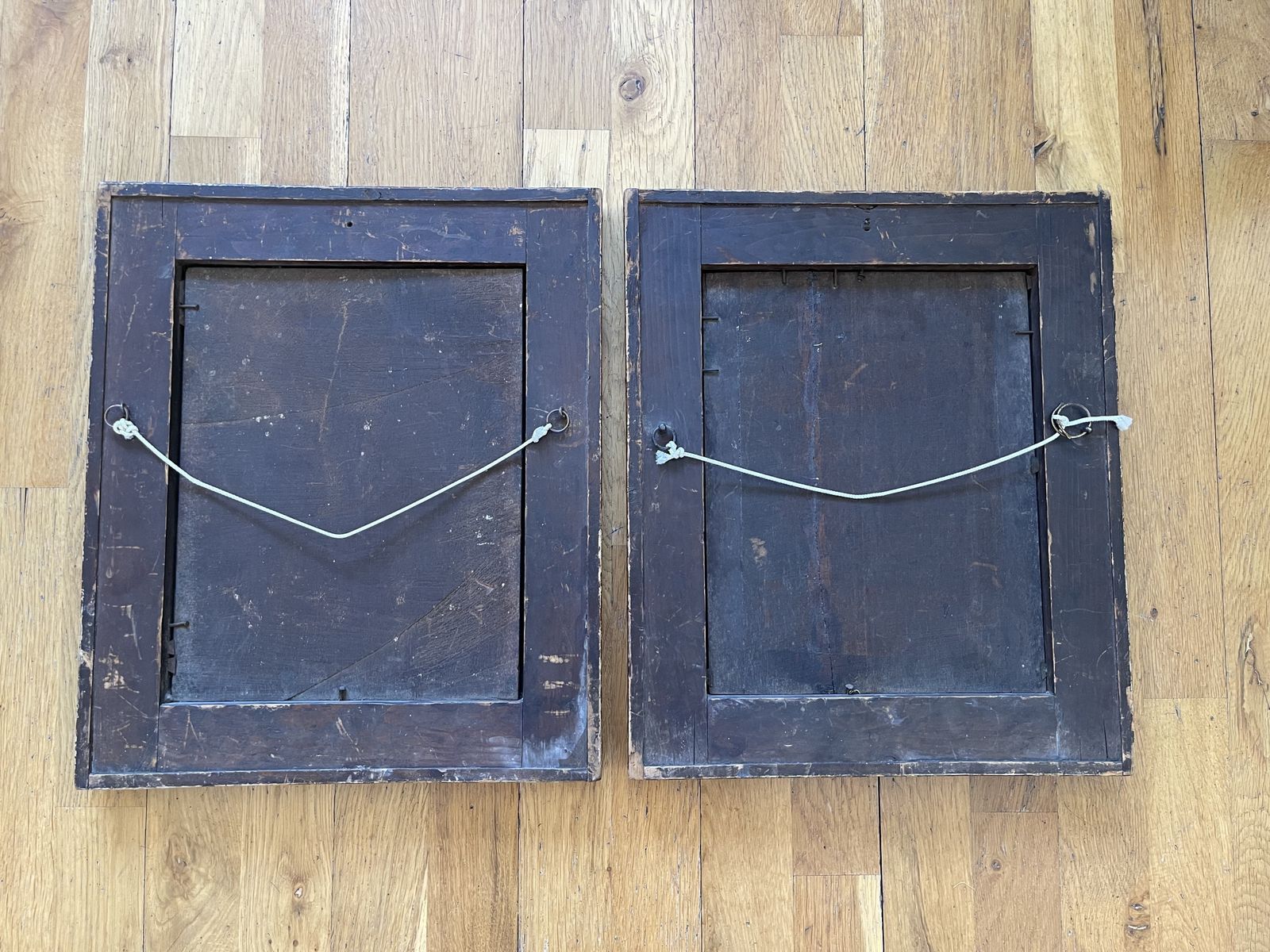 Period Male Female Oil On Panel Pair Of Portraits Antique Scumble Frame Welsh Naive Folk. photo 750.0