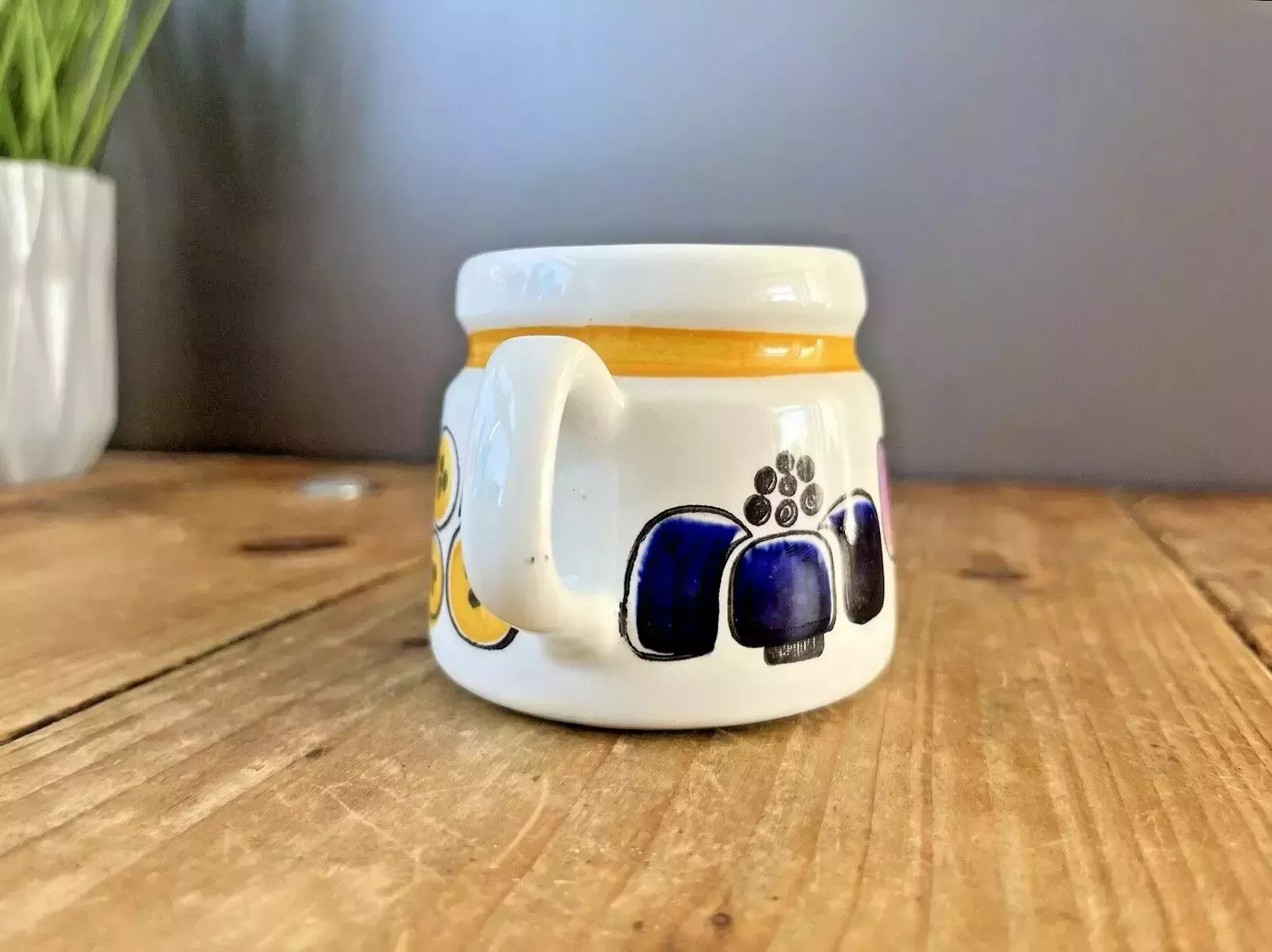 V.Rare 70's Mid Century Modern Swedish Rorstrand Karneval F555 Milk Cream Jug photo 125.0
