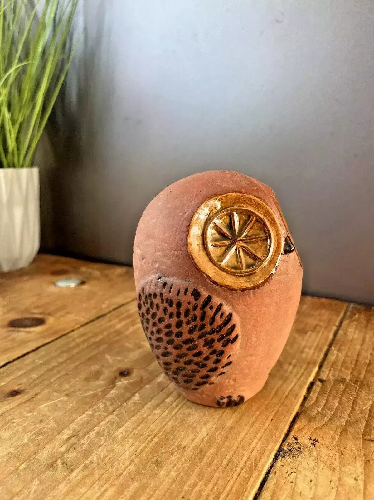 V.Rare 60's Mid Century Modern Swedish Rorstrand Folk Owl Money Bank Box & Coins photo furniture