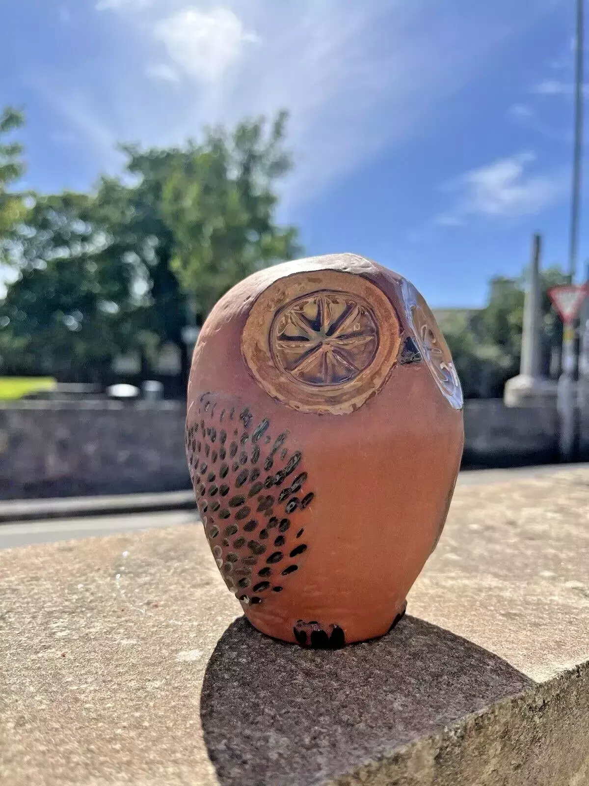 V.Rare 60's Mid Century Modern Swedish Rorstrand Folk Owl Money Bank Box & Coins photo buy